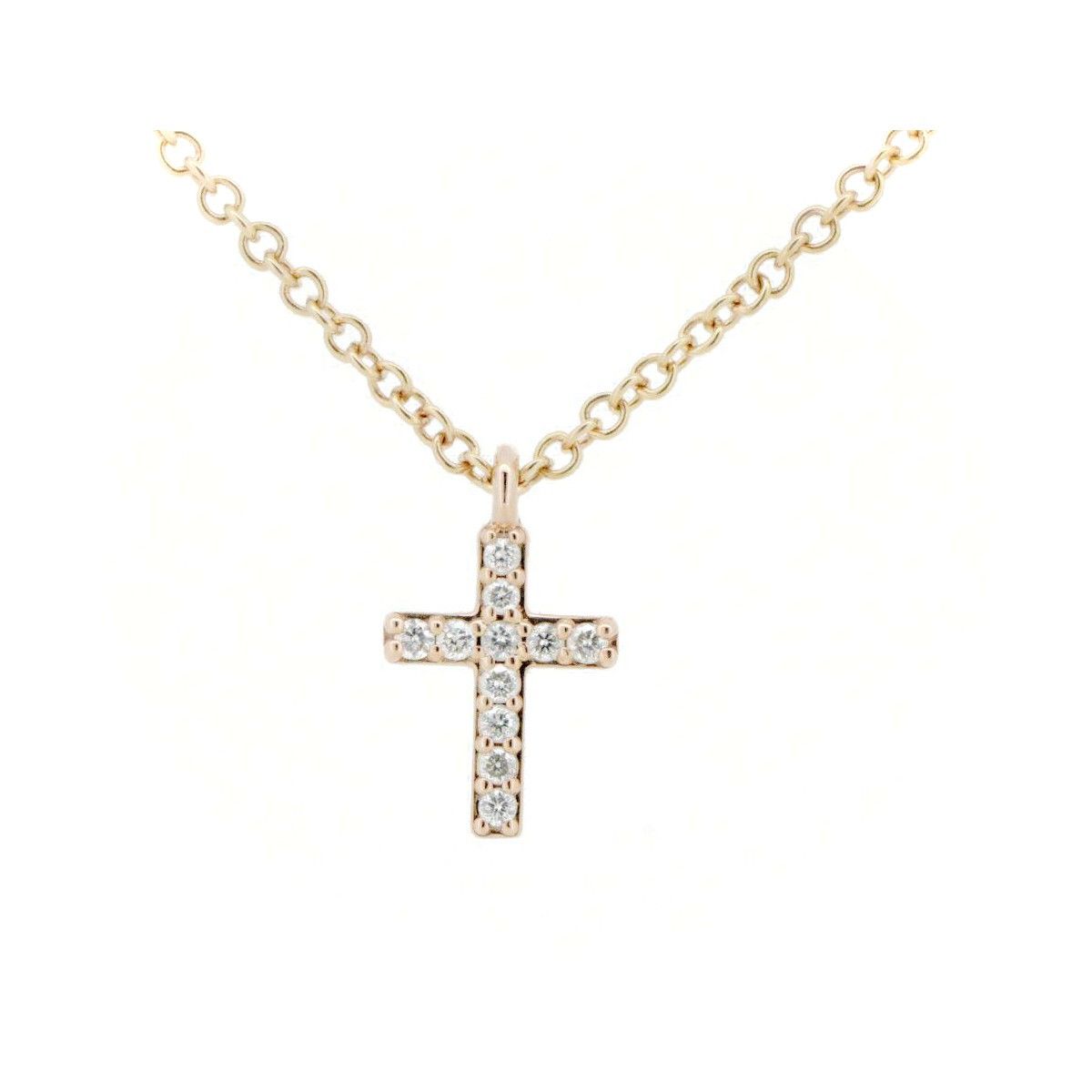 Tiffany & Co. Tiffany & Co. Tiffany Metro Cross Au750 Necklace Crocodile skin Necklace DUTY FREE for USA Size ONE SIZE - 1 Thumbnail