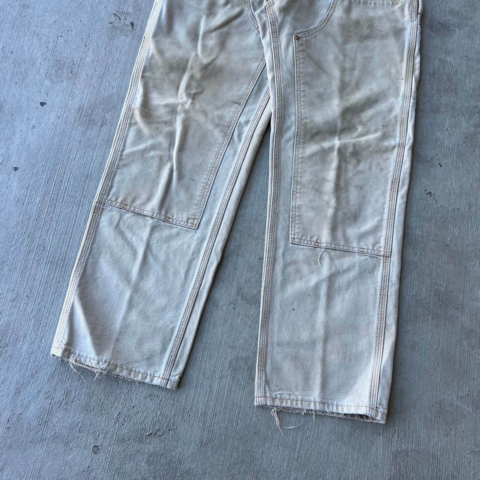 Carhartt × Vintage Carhartt faded brown double knee work wear carpenter pants Size US 31 - 3 Thumbnail