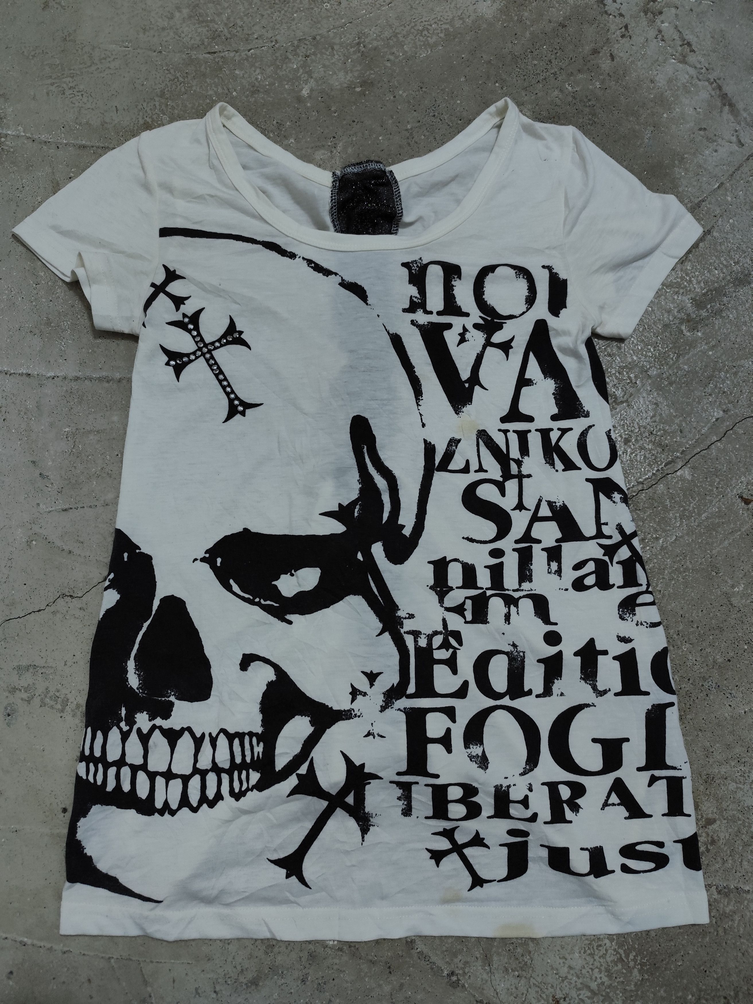 If six was nine style gothic punk skull edge line brand