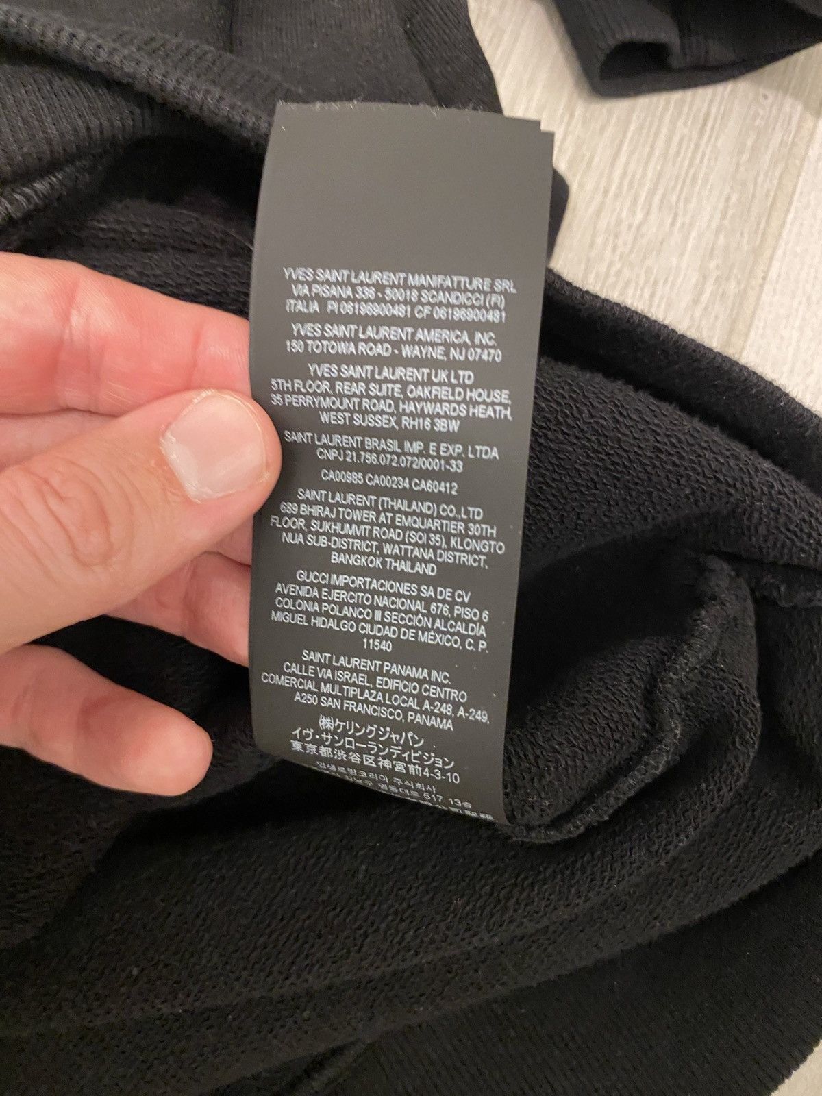 Saint Laurent Paris Saint Laurent Paris Cracked Box Logo Hoodie Size US L / EU 52-54 / 3 - 7 Thumbnail