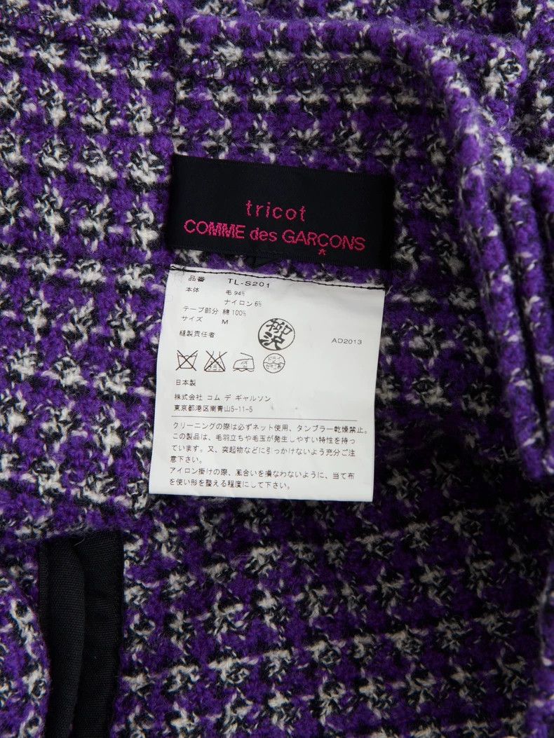 Comme des Garcons Comme Des Garcons size M Purple tweed plaid overskirt Size 23" - 9 Thumbnail