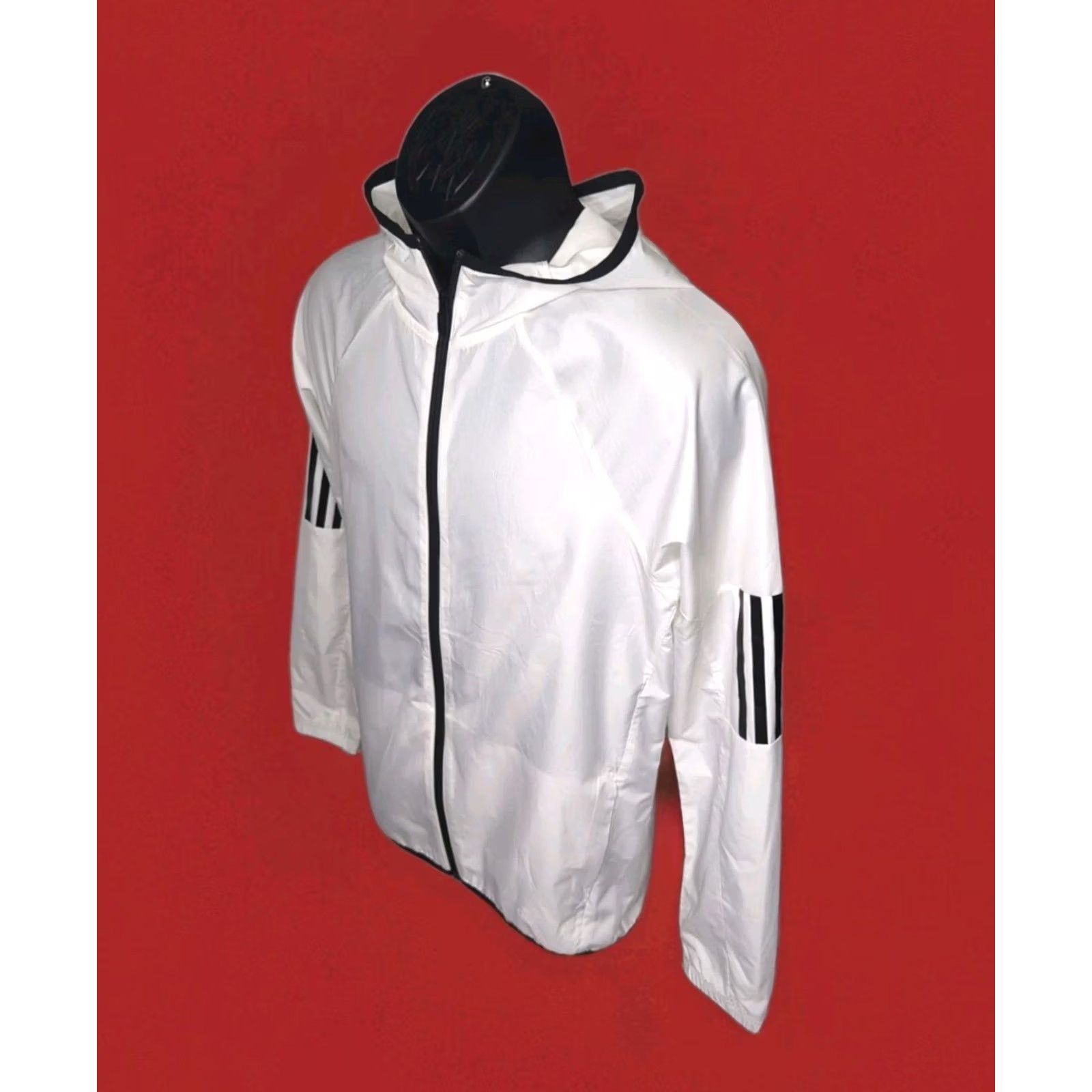 Adidas Adidas Windrunner S2S Jacket White Windbreaker Running Workout Hooded Men Small Size US S / EU 44-46 / 1 - 3 Thumbnail