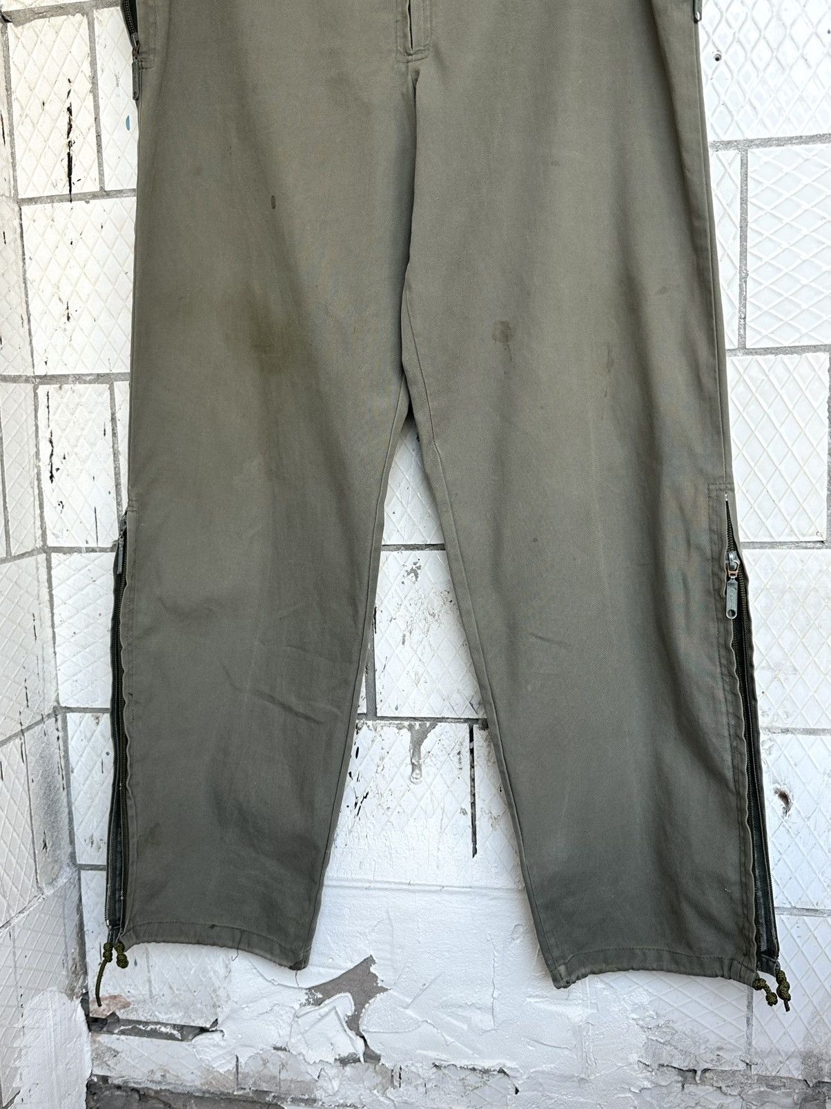 If Six Was Nine Vintage Military Khaki Zipper Cotton Pants Size US 32 / EU 48 - 5 Thumbnail