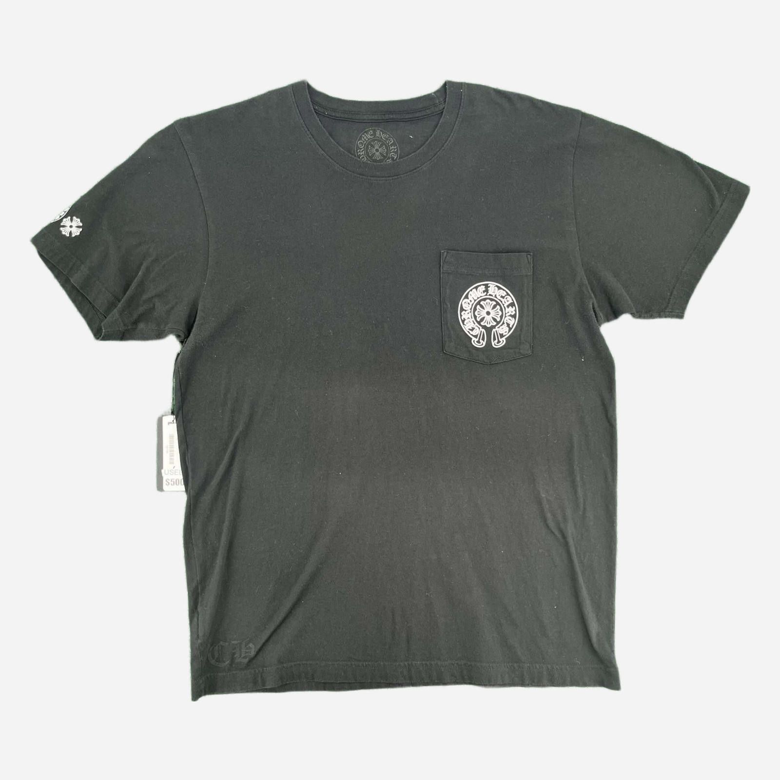 Chrome Hearts Chrome Hearts Horseshoe Tee Large Black Used L Size US L / EU 52-54 / 3 - 1 Thumbnail