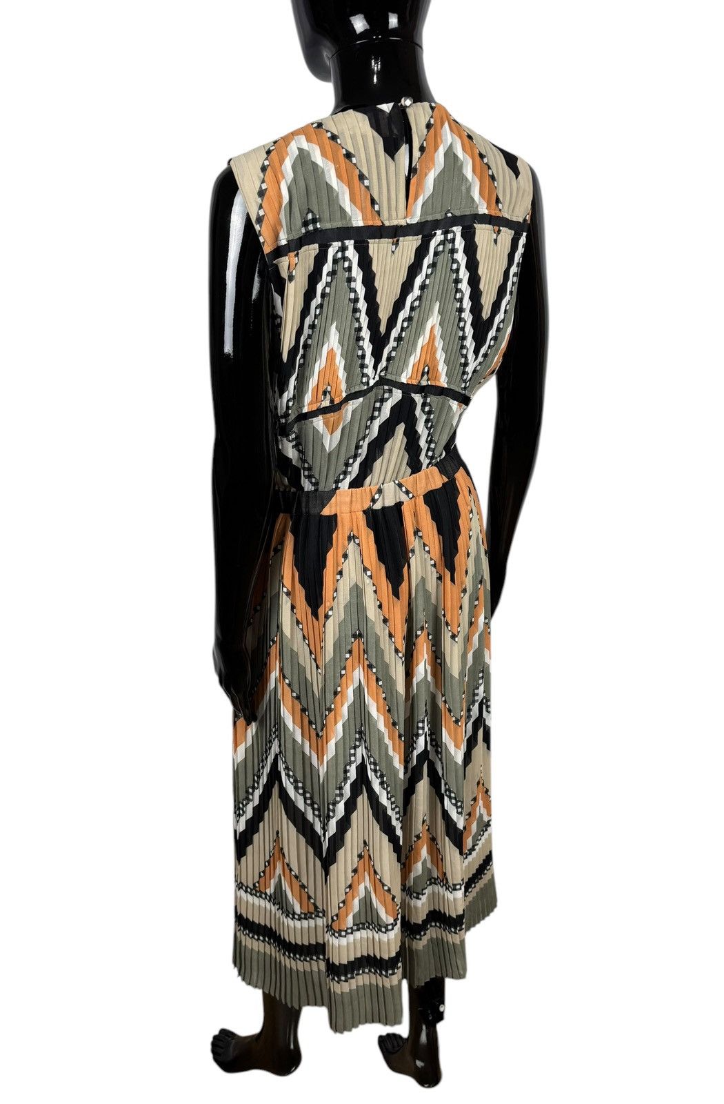 Massimo Dutti Massimo Dutti Pleated Multicolor Maxi Dress size US8 EU40 Size M / US 6-8 / IT 42-44 - 7 Thumbnail