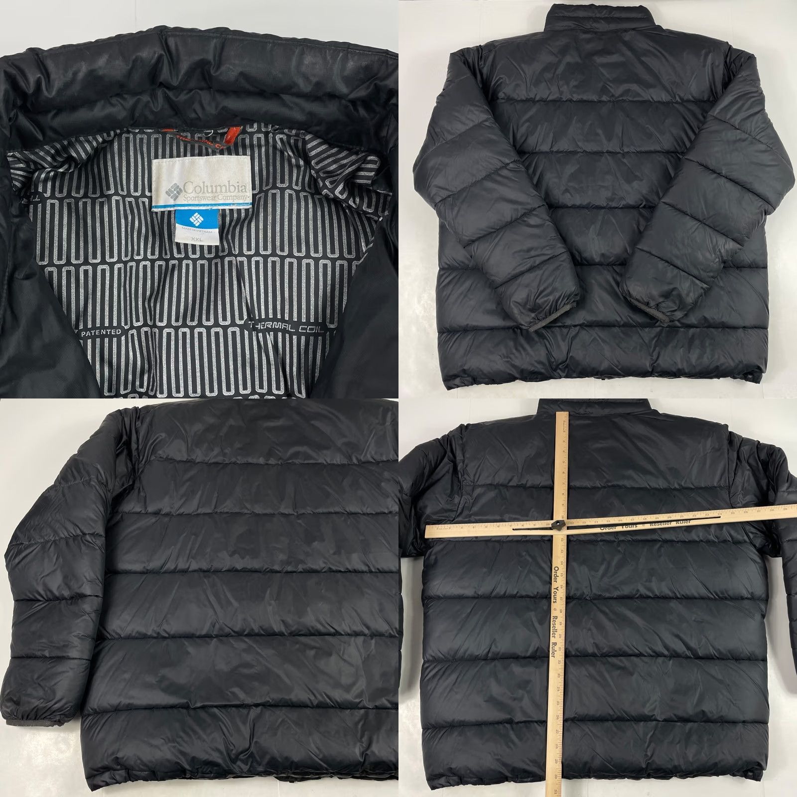 Vintage Columbia Jacket Mens 2XL XXL Black Thermal Puffer Coat Wind-Resistant Outdoor Hiking Skiing Winter Size US XXL / EU 58 / 5 - 8 Thumbnail