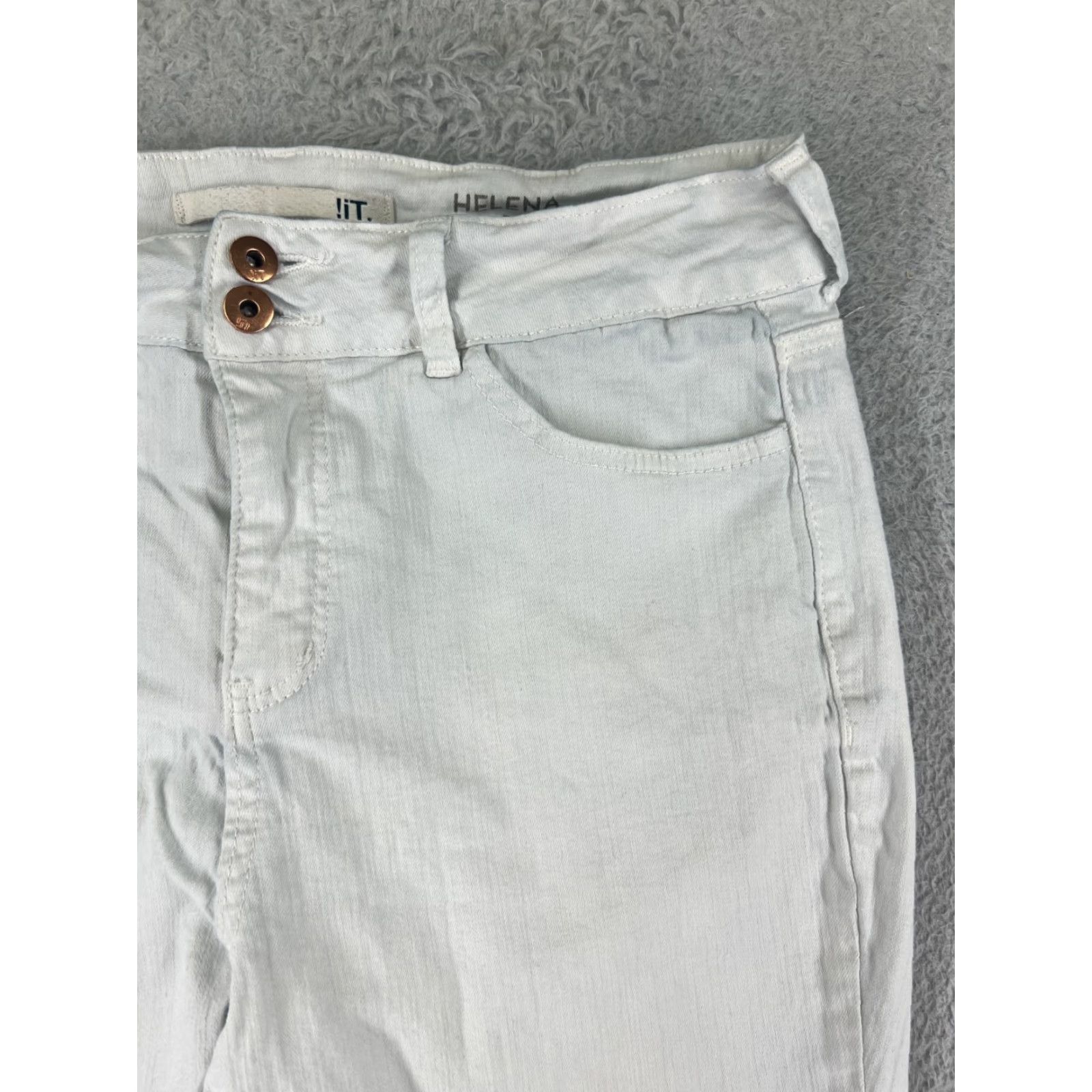 Vintage !IT Jeans Womens 14 Blue Denim Capri High Rise Skinny Cotton Blend Size 36" / US 14 / IT 50 - 7 Thumbnail