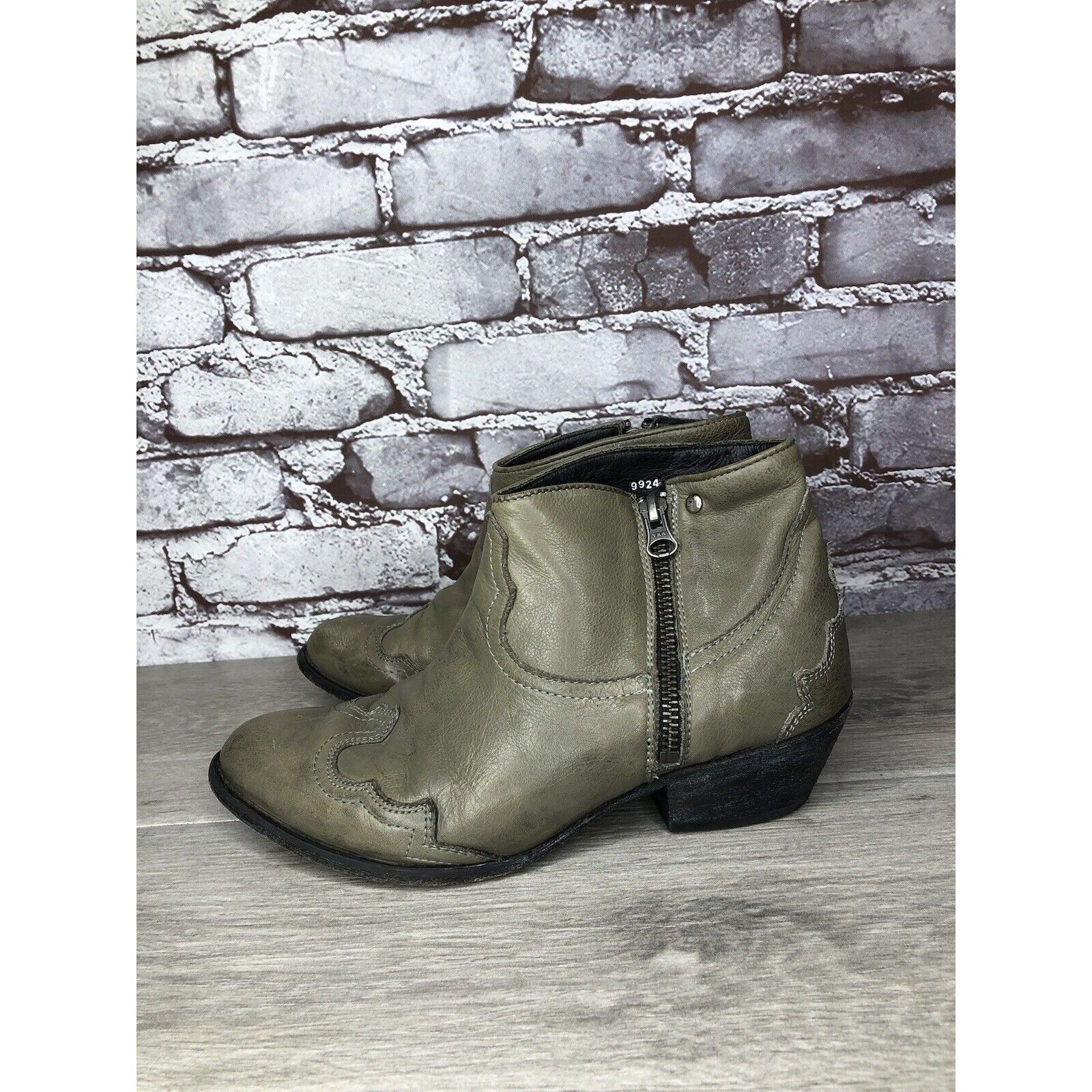 Other Baske California Green Western Zip Pointed Toe Heel Boots Wo Size US 7.5 / IT 37.5 - 22 Thumbnail