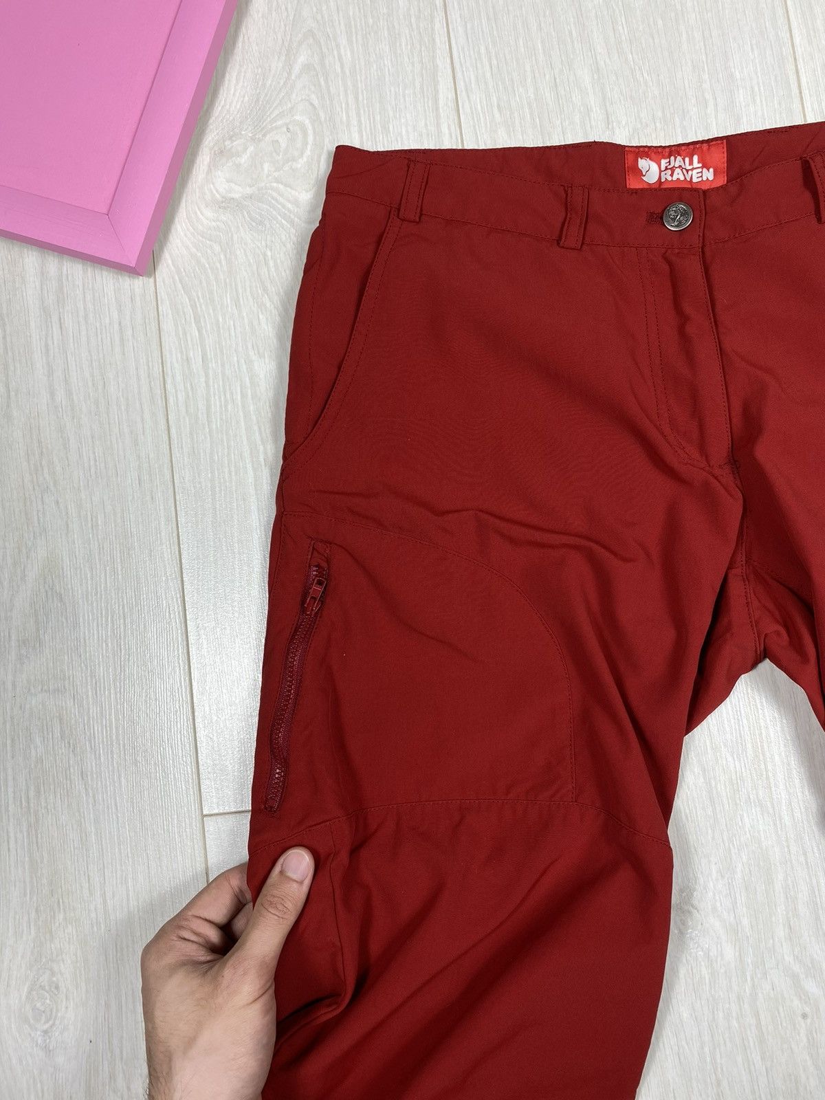 Fjallraven × Vintage Fjallraven Red Long Shorts Size 28" / US 6 / IT 42 - 4 Thumbnail