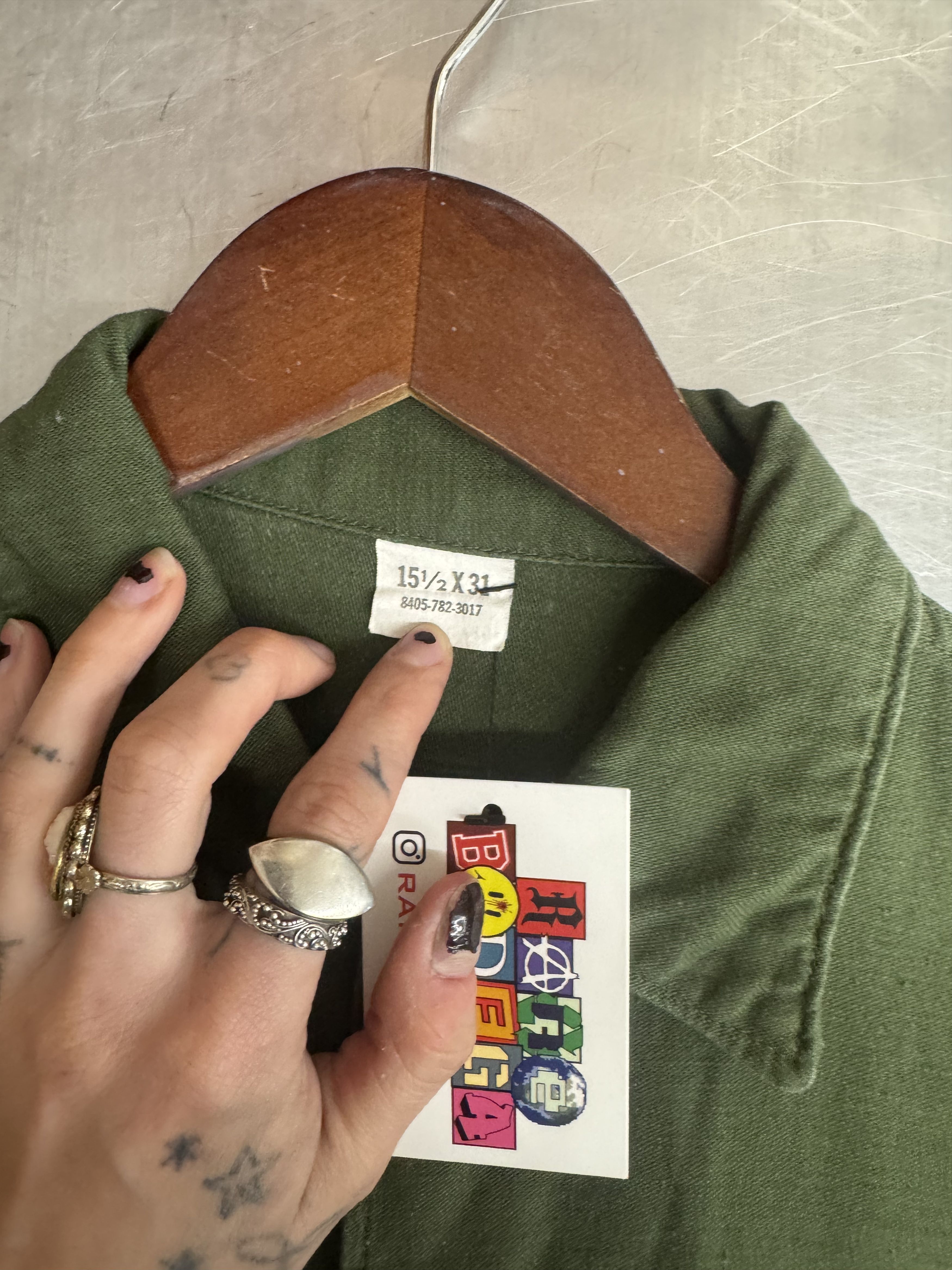 Other Vintage Military Utility Shirt Size US S / EU 44-46 / 1 - 3 Thumbnail