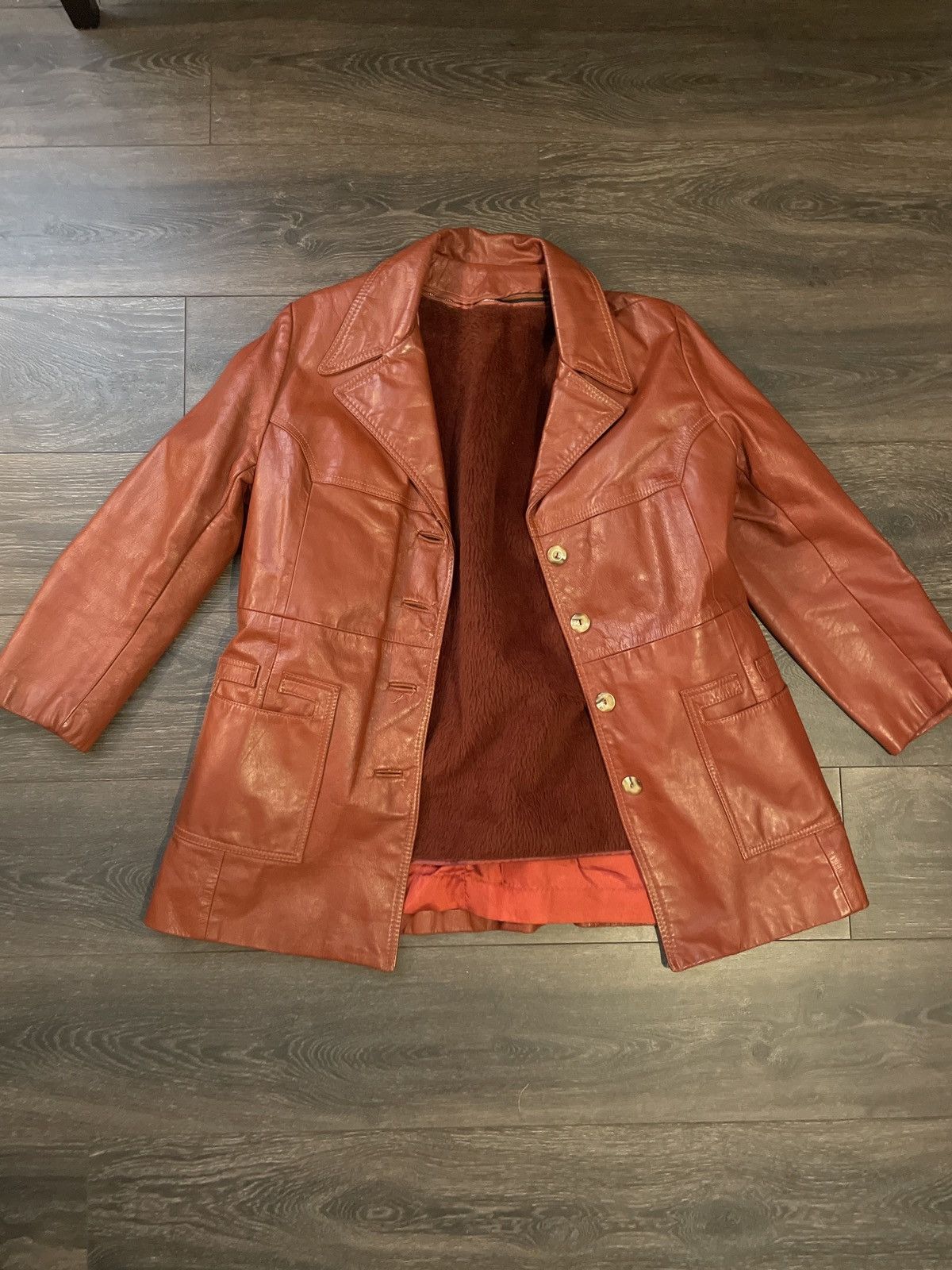 Designer × Vintage Vintage Woman’s Leather Jacket Size M / US 6-8 / IT 42-44 - 1 Thumbnail