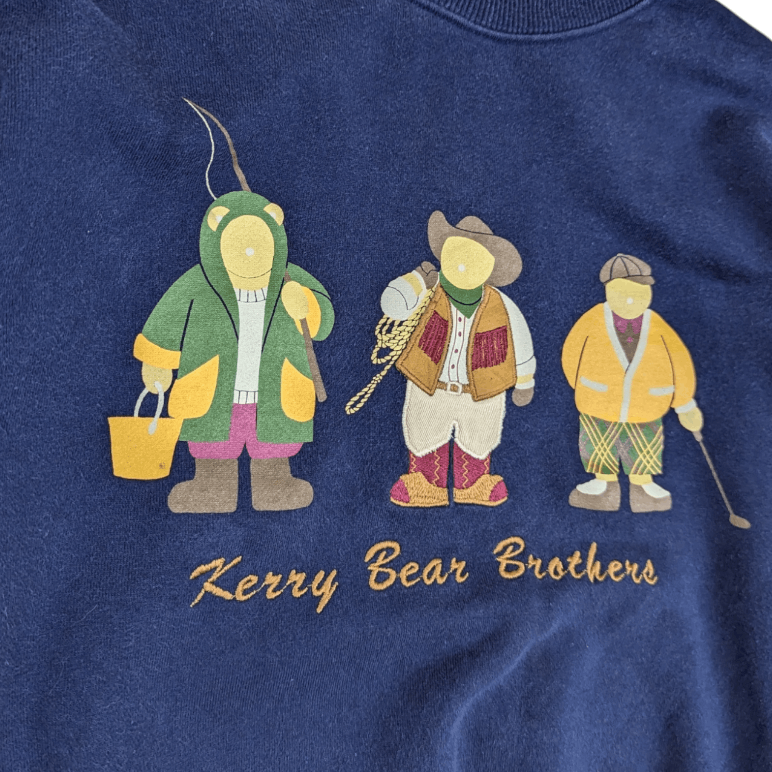 Japanese Brand Vintage Japan KERRY BEAR Brothers Hunting Fishing Sweatshirt Size L / US 10 / IT 46 - 5 Thumbnail