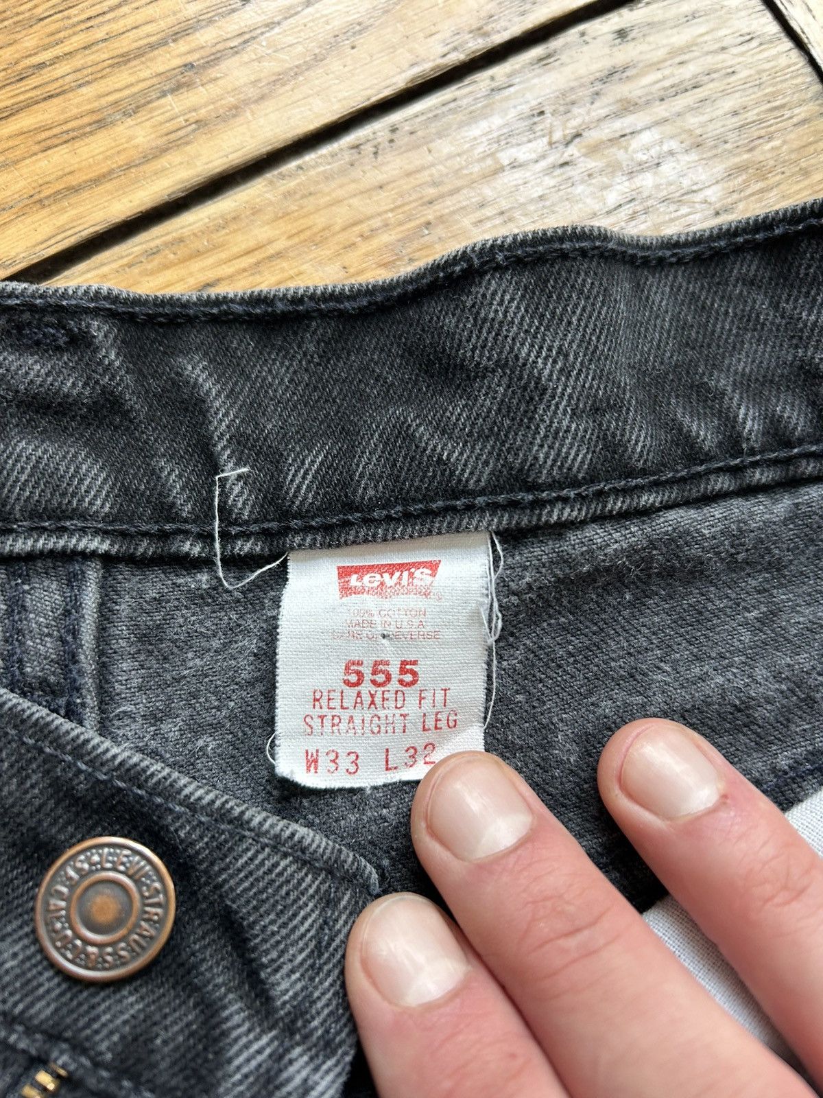 Levi's Levi's 555 90s Vintage Jeans Size 33" - 5 Thumbnail