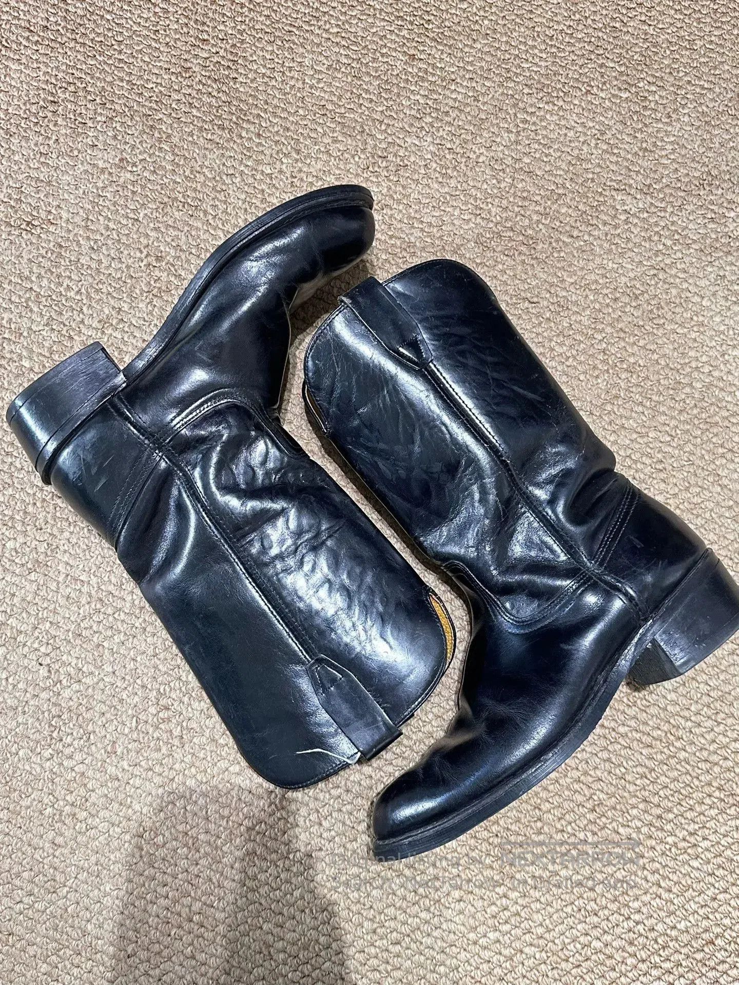 Vintage Vintage American Western Leather Boots. Size US 9.5 / EU 42-43 - 1 Thumbnail