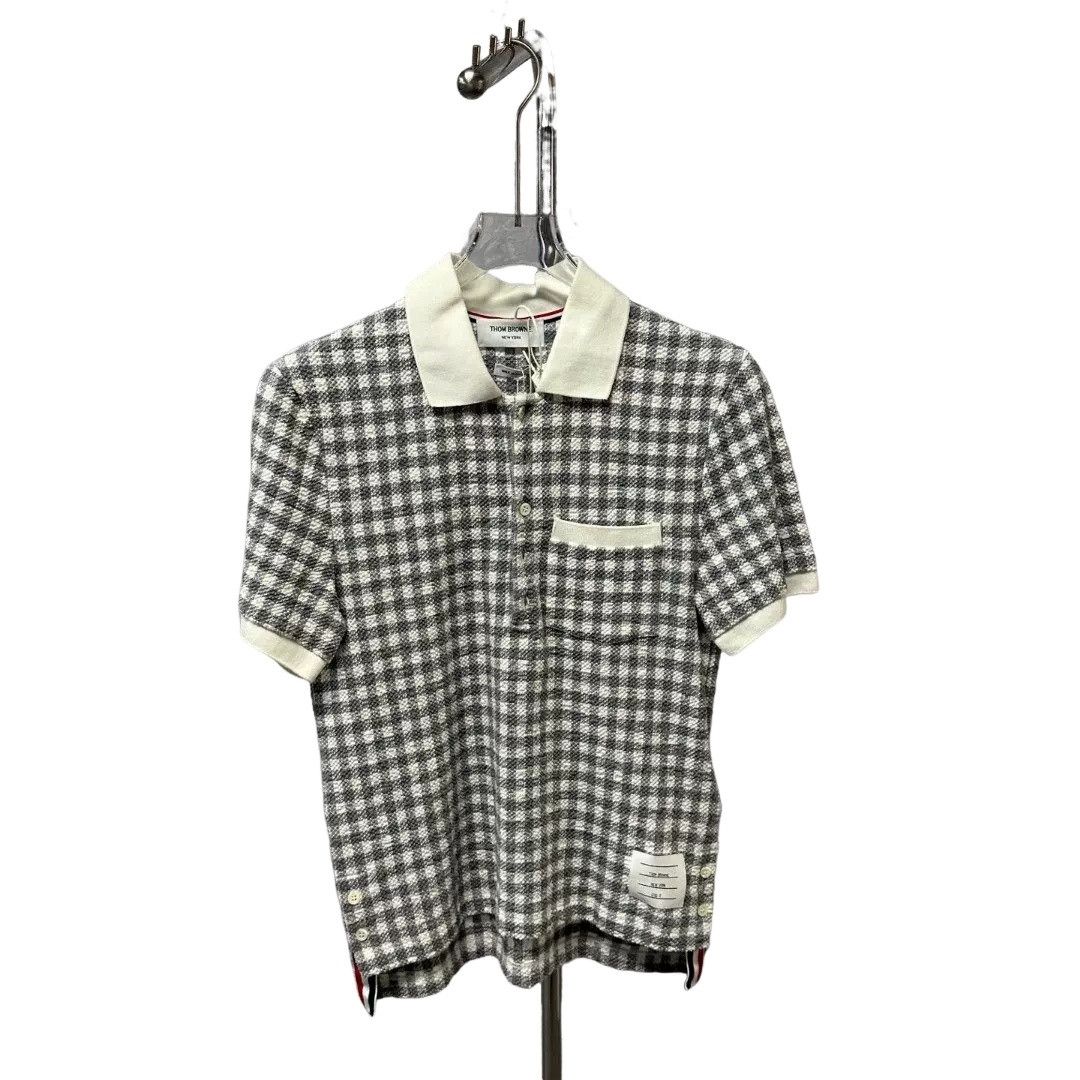 Thom Browne Thom Browne Gingham Knit Polo Shirt Size 0 Size US XS / EU 42 / 0 - 1 Thumbnail