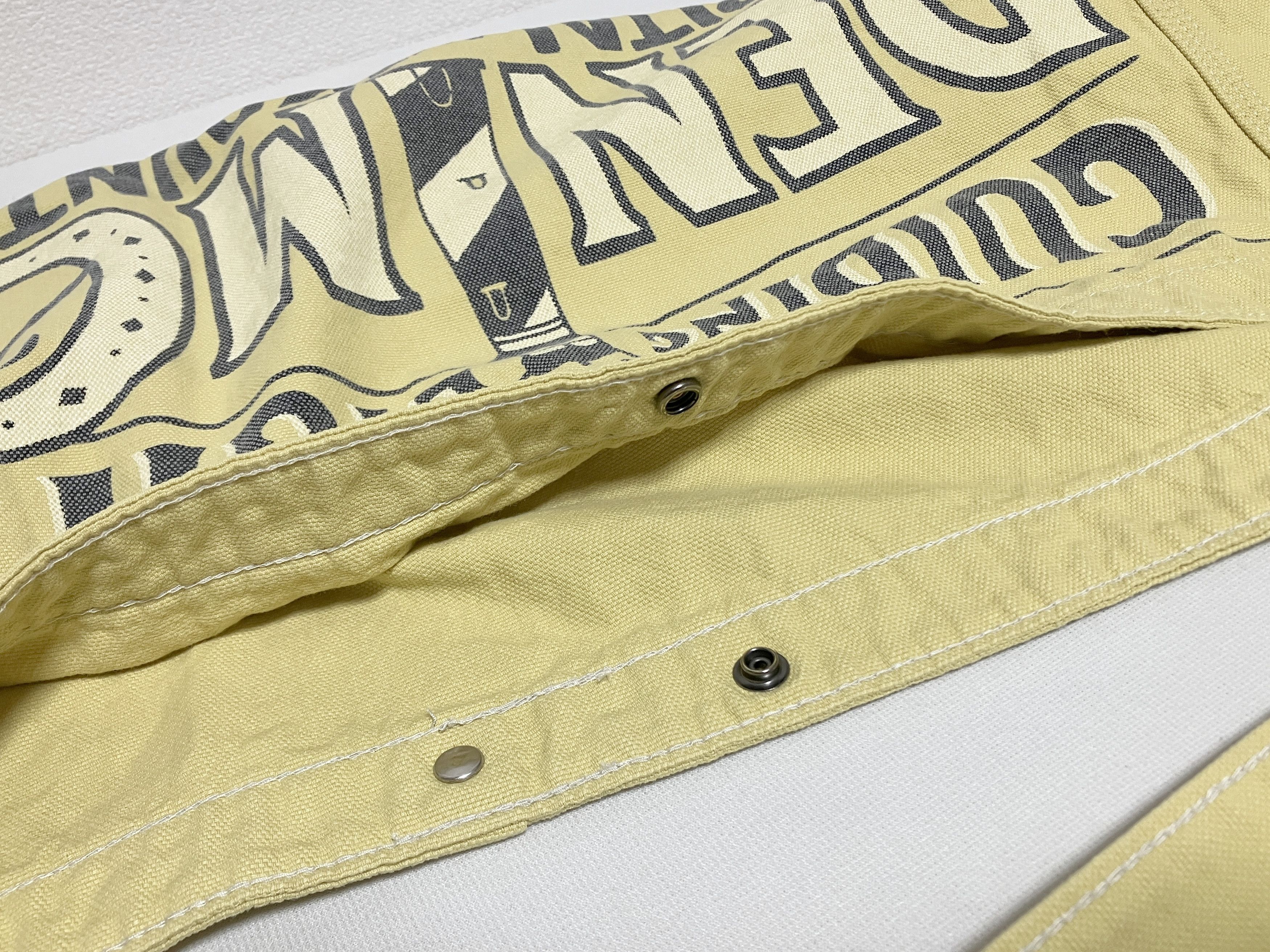 Kapital Kapital CANVAS NEWSPAPER BAG (GUIDING LIGHT) light yellow Size ONE SIZE - 4 Thumbnail