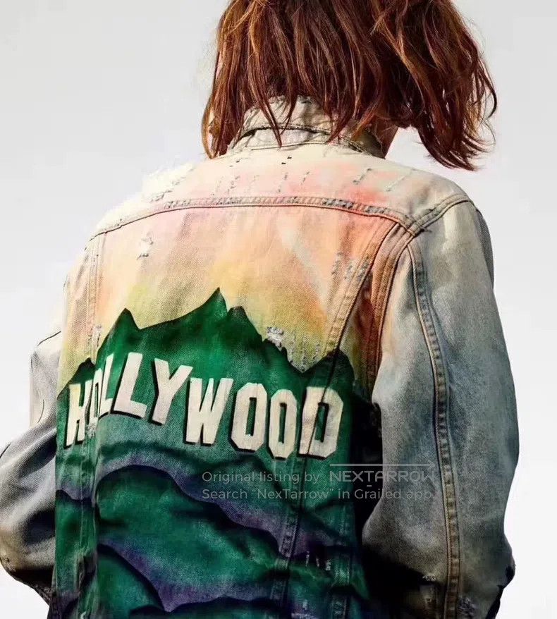 Amiri Amiri Size S The rendering ruined the denim jacket Size US S / EU 44-46 / 1 - 8 Thumbnail