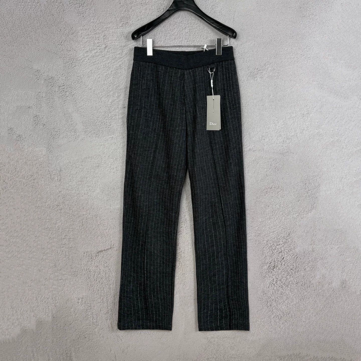 Dior Dior Wool Striped Straight-Leg Trousers Size 38" / US 16 / IT 52 - 1 Thumbnail