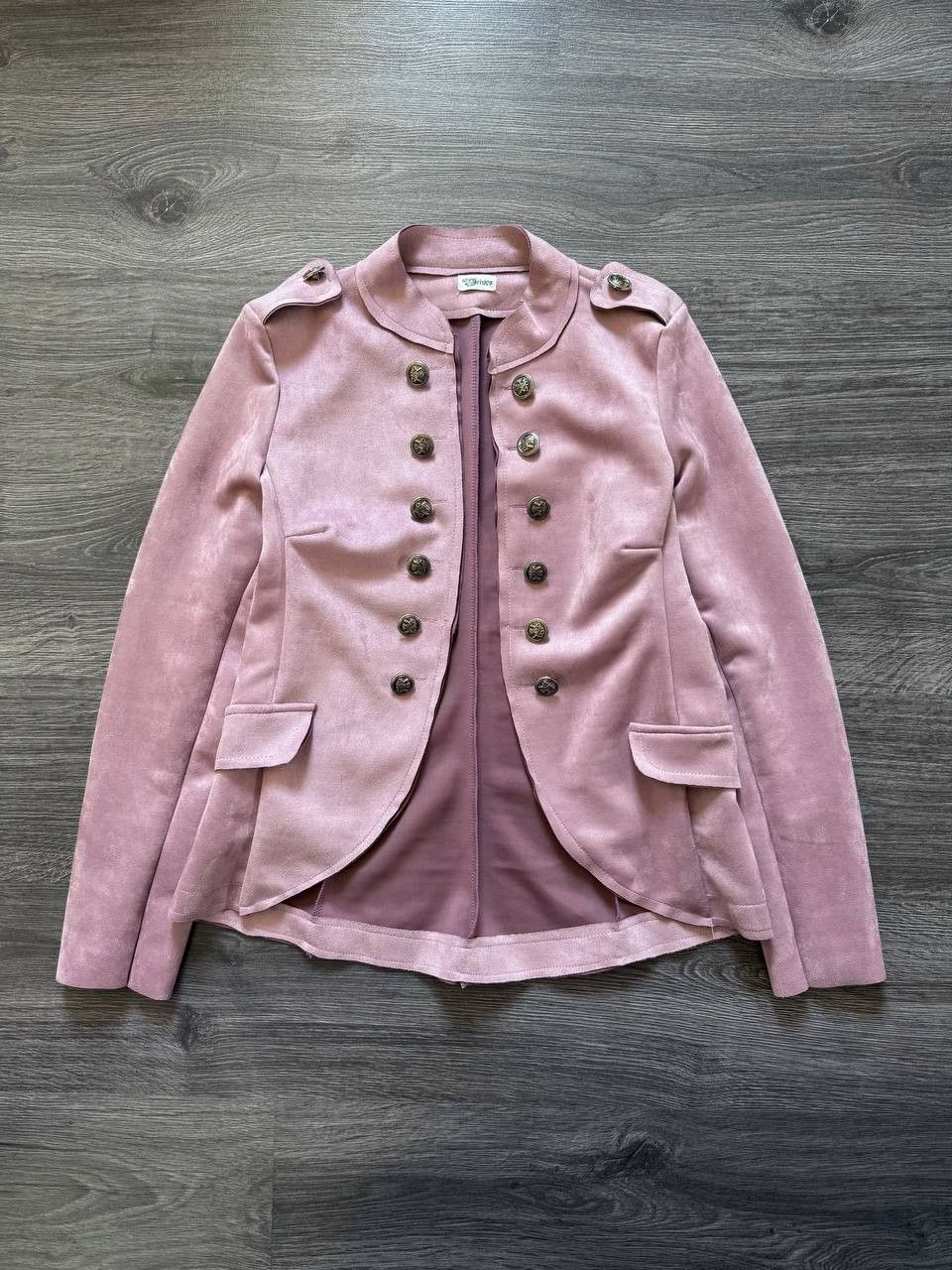 Japanese Brand Vibtage Pink Napoleon Style Blazer Jacket Y2K Size S / US 4 / IT 40 - 1 Thumbnail