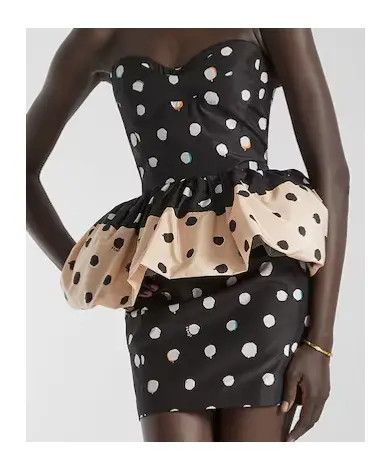 Fendi os11x0526 Printed Bustier Taffeta Dress in Multicolor Size L / US 10 / IT 46 - 4 Thumbnail
