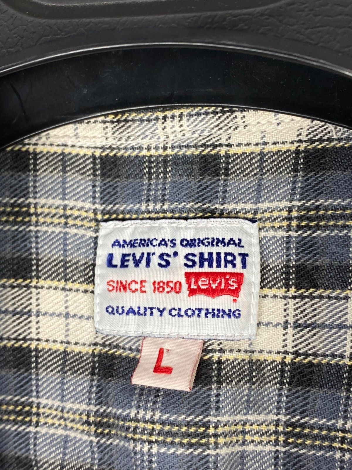Levi's Vintage 80s Levis Check Button Long Sleeve Shirt Size US L / EU 52-54 / 3 - 6 Thumbnail