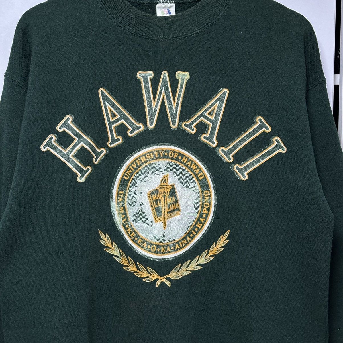 Vintage University of Hawaii Vintage USA Sweatshirt 90s 00s Size US L / EU 52-54 / 3 - 2 Thumbnail