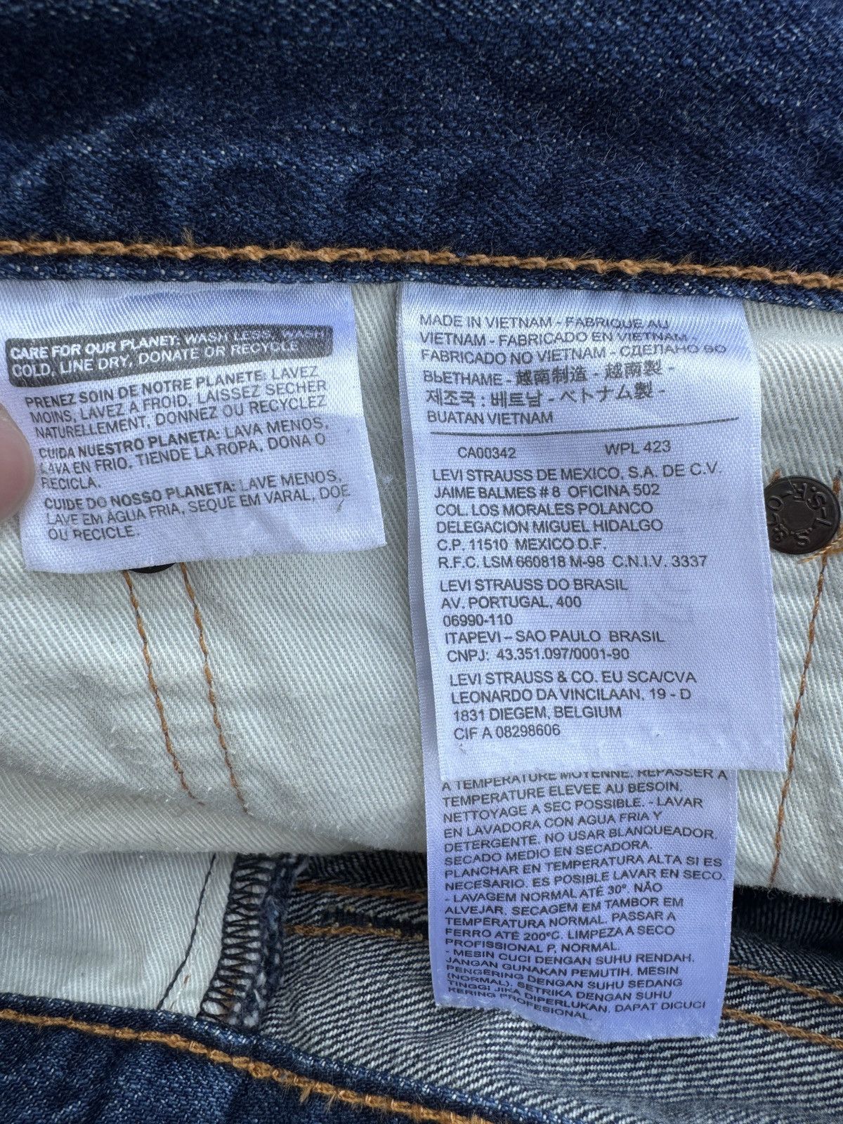 Levi's Vintage Levi's 503 Distressed Blue Denim Jeans Size US 36 / EU 52 - 11 Thumbnail