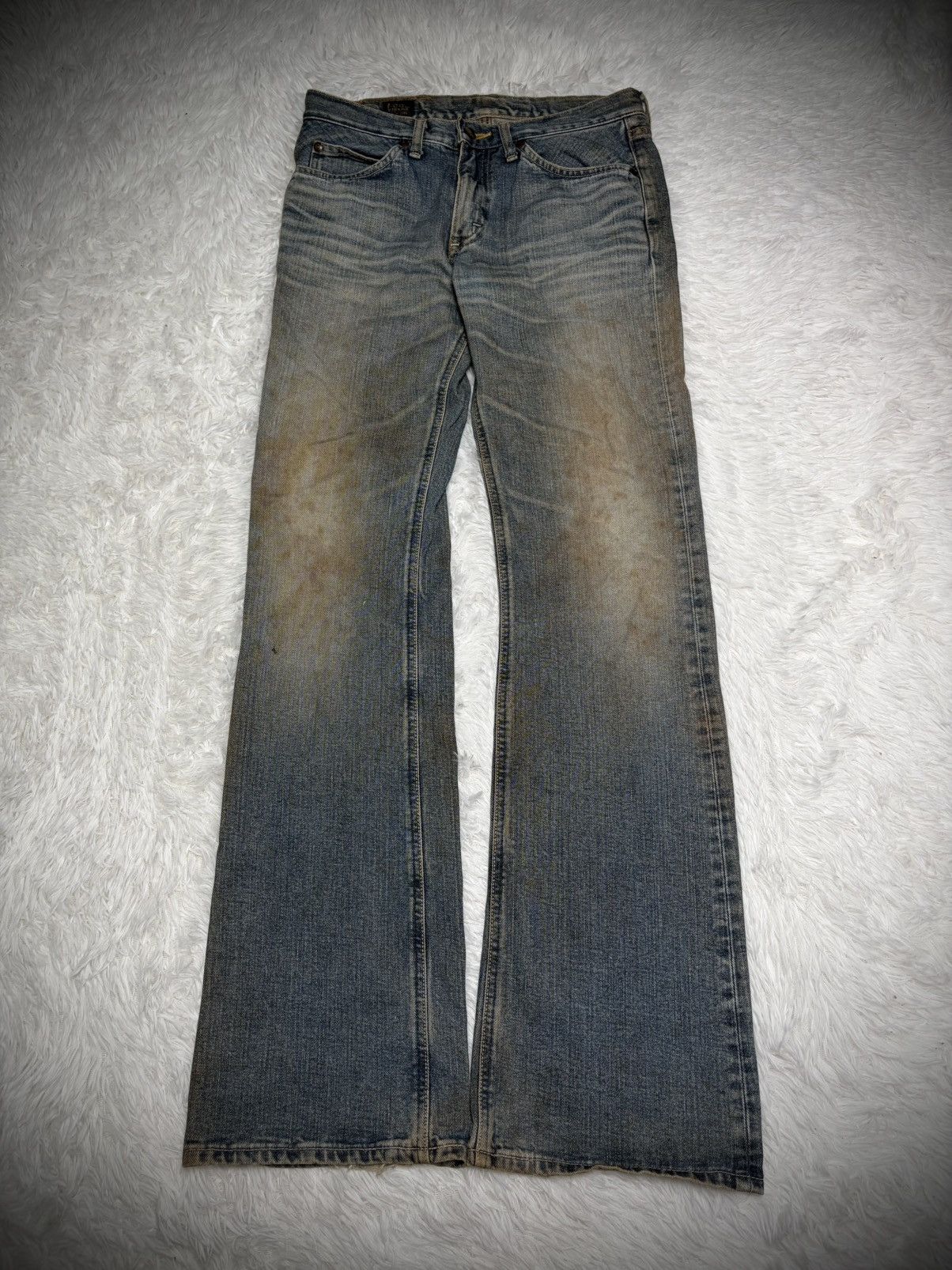 Vintage Vintage Lee Riders Cowboy Bootcut Flared Rusty Mudwash Jeans Size US 30 / EU 46 - 1 Thumbnail