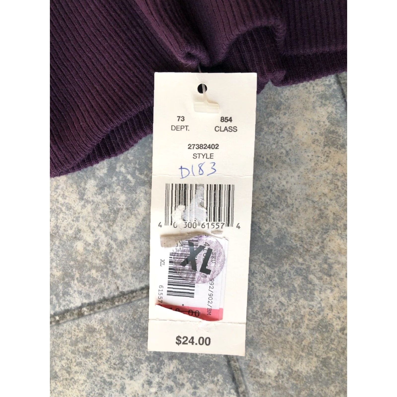 Vintage New Signature Expressions Women’s Turtleneck Sweater Purple Size XL 100% Cotton Size XL / US 12-14 / IT 48-50 - 7 Thumbnail
