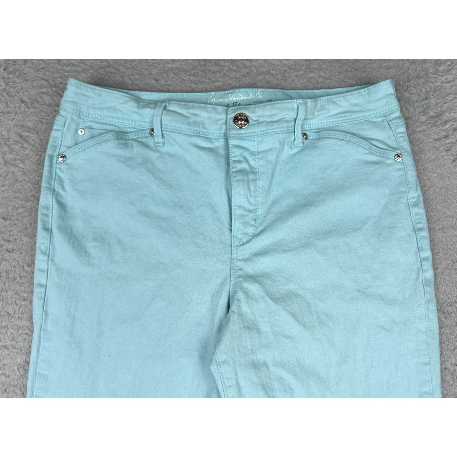 Gloria Vanderbilt Gloria Vanderbilt Jeans Capri Womens 10 Blue Mid Rise Stretch Denim 30x16 Jeans Capri Women Size 10 Blue Mid Rise Stretch Denim Capris Vintage No Size 32" / US 10 / IT 46 - 3 Thumbnail