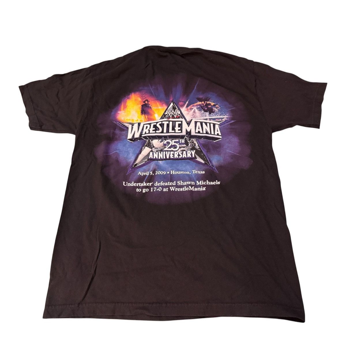 Vintage Vintage 00s WWE Undertaker 17-0 Wrestlemania 25 T Shirt Size US L / EU 52-54 / 3 - 1 Thumbnail