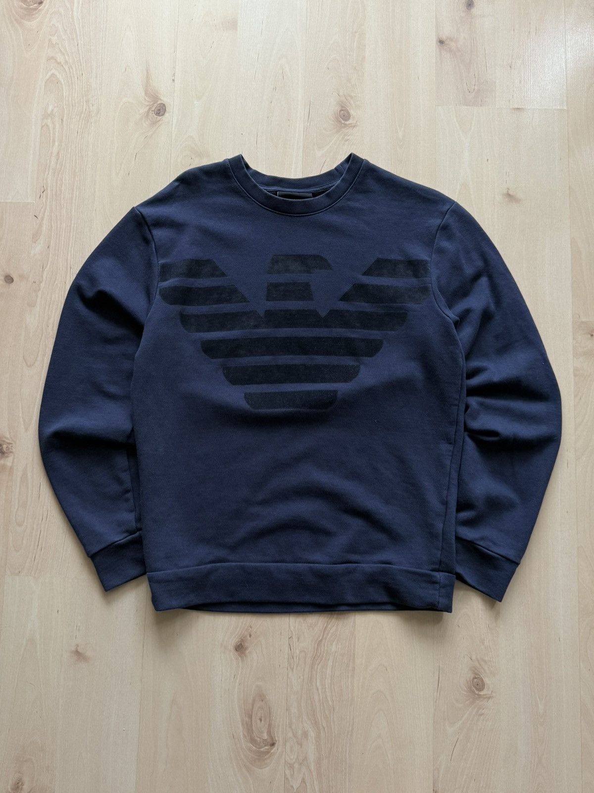 Emporio Armani Emporio Armani Logo crew boxy sweatshirt vintage Size US S / EU 44-46 / 1 - 1 Thumbnail