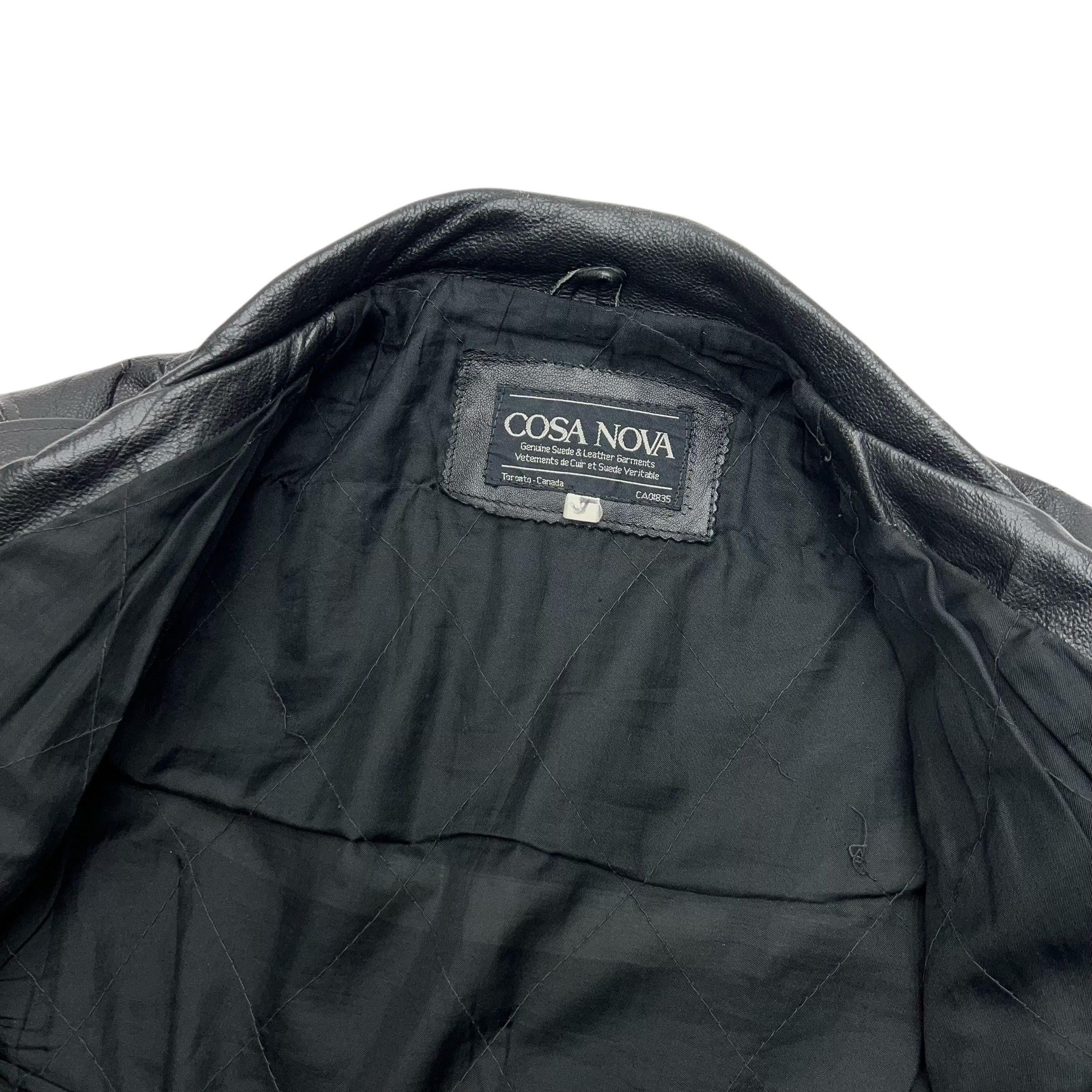Cosa Nova × Vintage Vintage Cosa Nova Biker Leather Jacket Size US L / EU 52-54 / 3 - 6 Thumbnail