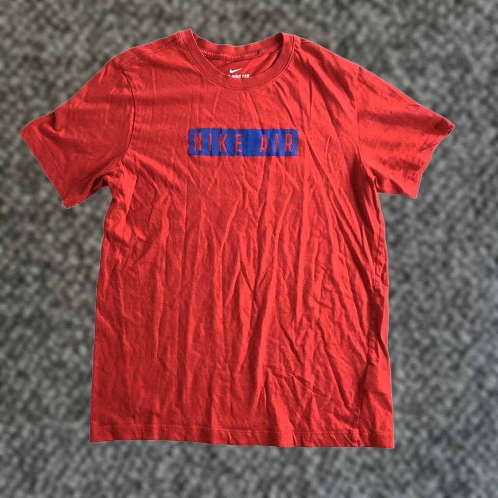 Nike Nike Air TEE Logo Short Sleeve Crewneck Graphic T-Shirt Mens M Red Size US M / EU 48-50 / 2 - 1 Thumbnail