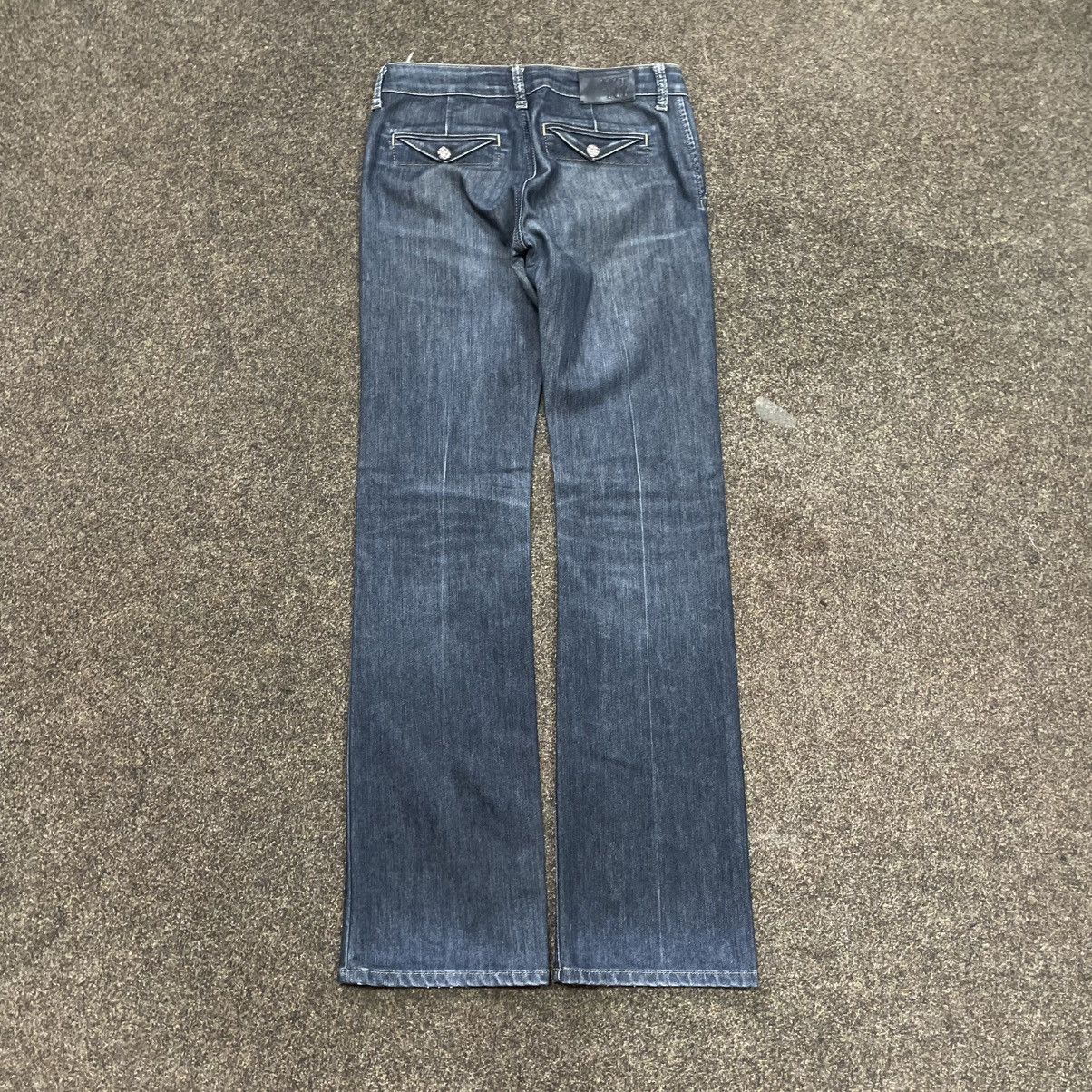 Vintage Y2K Vintage Baggy Wide Leg Distressed Denim Jeans Washed Size 32" / US 10 / IT 46 - 3 Thumbnail