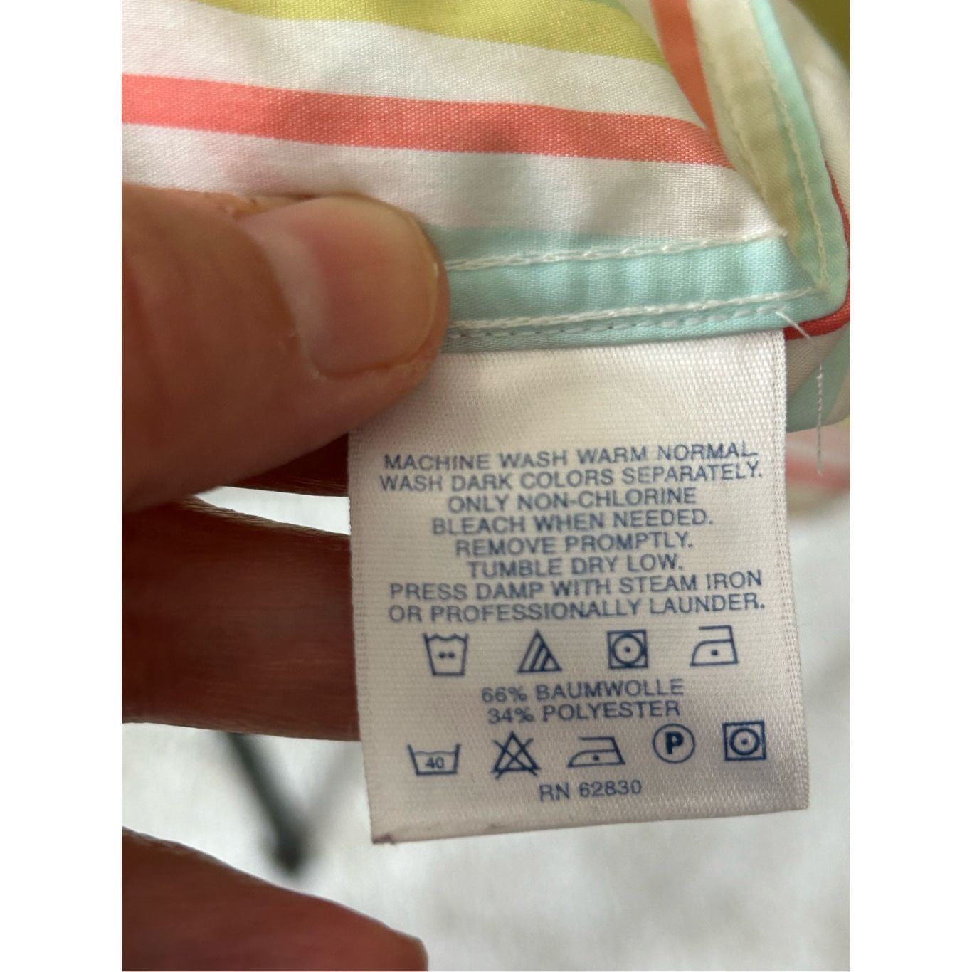 Other Lands’ End Women’s Striped Classic Button Down Shirt. Size Size XXL / US 16-18 / IT 52-54 - 7 Thumbnail