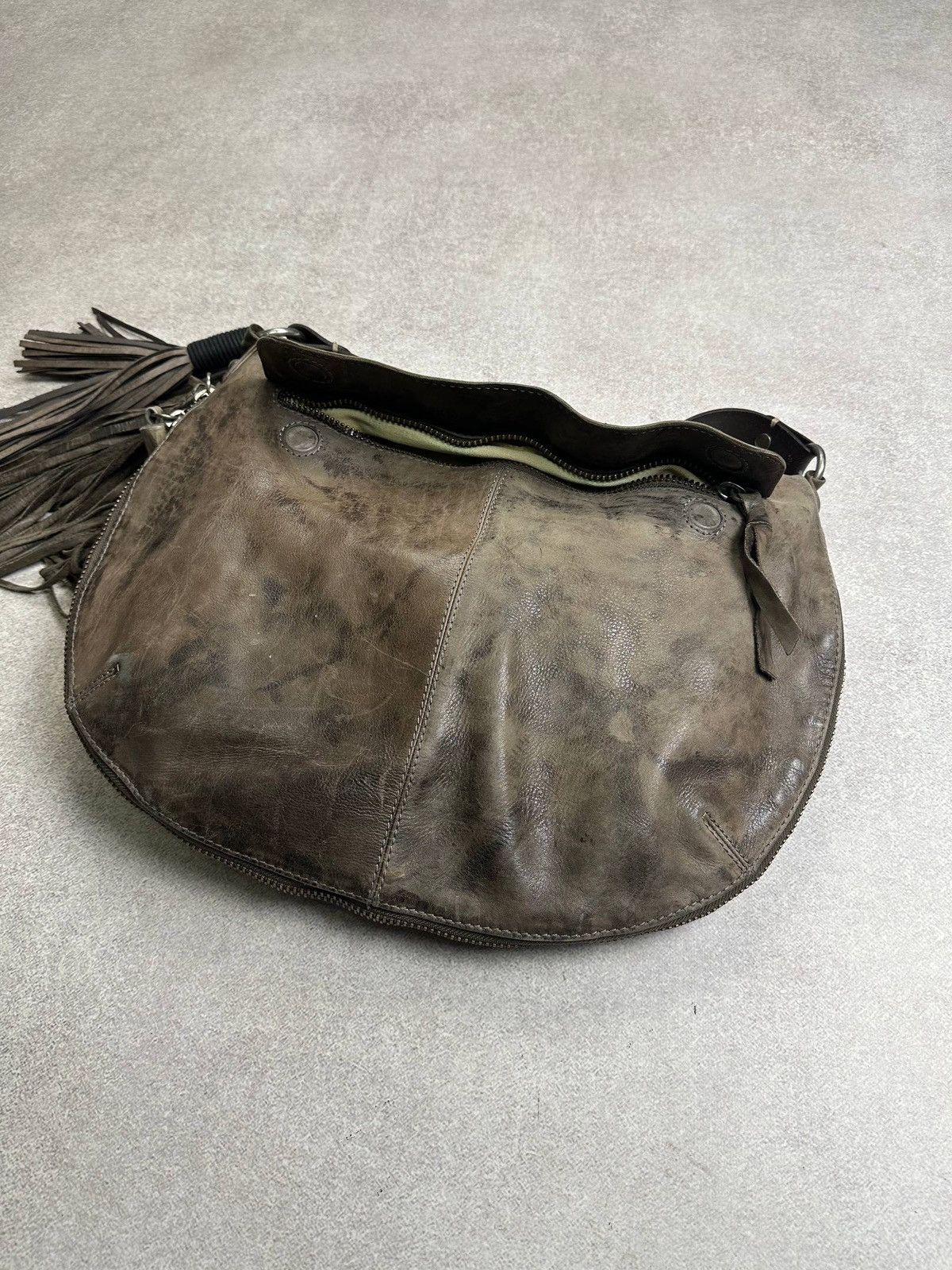 Allsaints Vintage Allsaints Genuine Leather Jack's Place Bag Y2K Size ONE SIZE - 6 Thumbnail