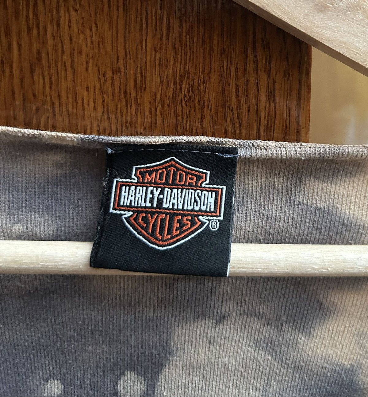 Harley Davidson 90s Harley-Davidson Tie-Dye Butterfly Logo L/S Top Size M / US 6-8 / IT 42-44 - 5 Thumbnail