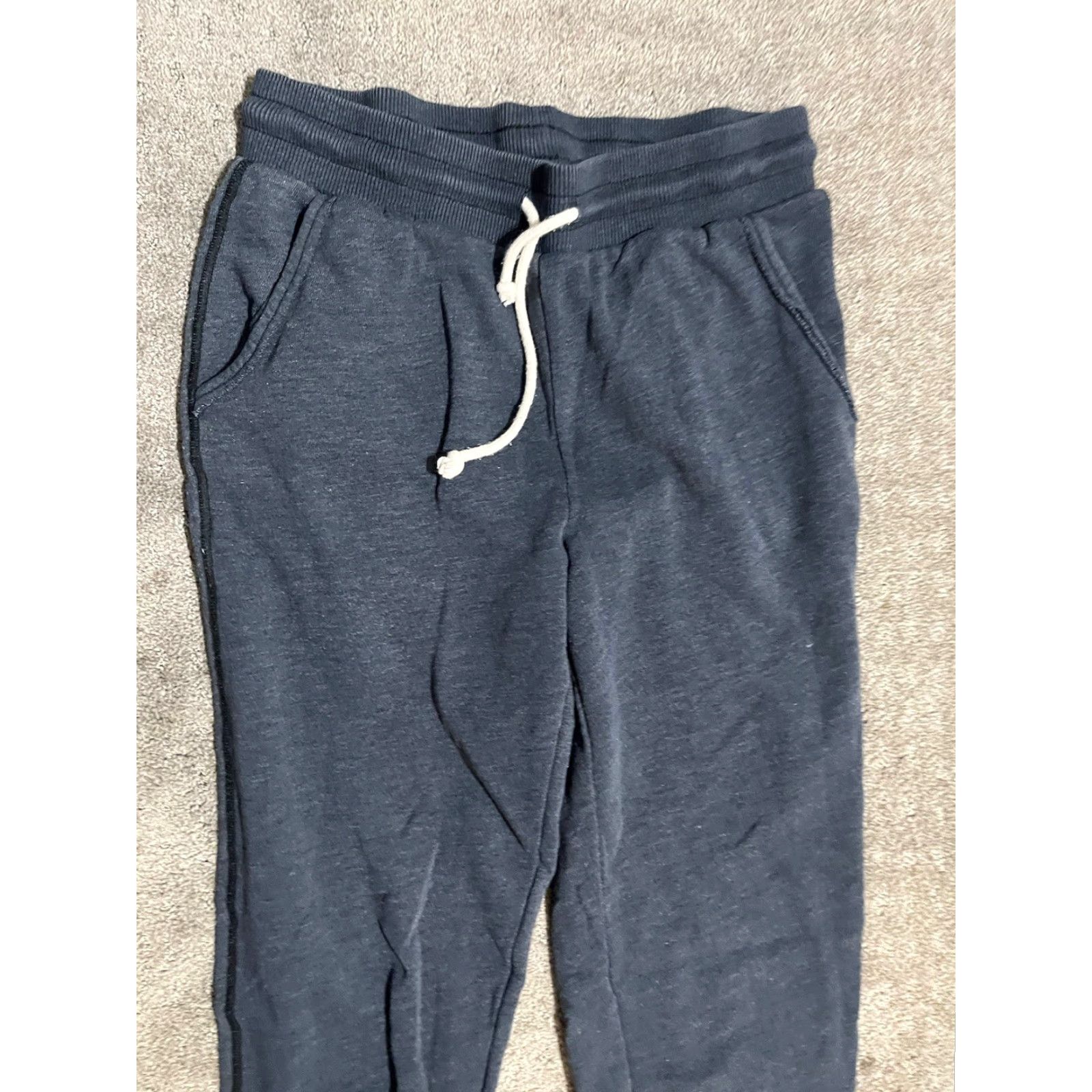 American Eagle Outfitters American Eagle Blue Solid Logo sweatpants Lounge Small Women classic Size 28" / US 6 / IT 42 - 2 Thumbnail
