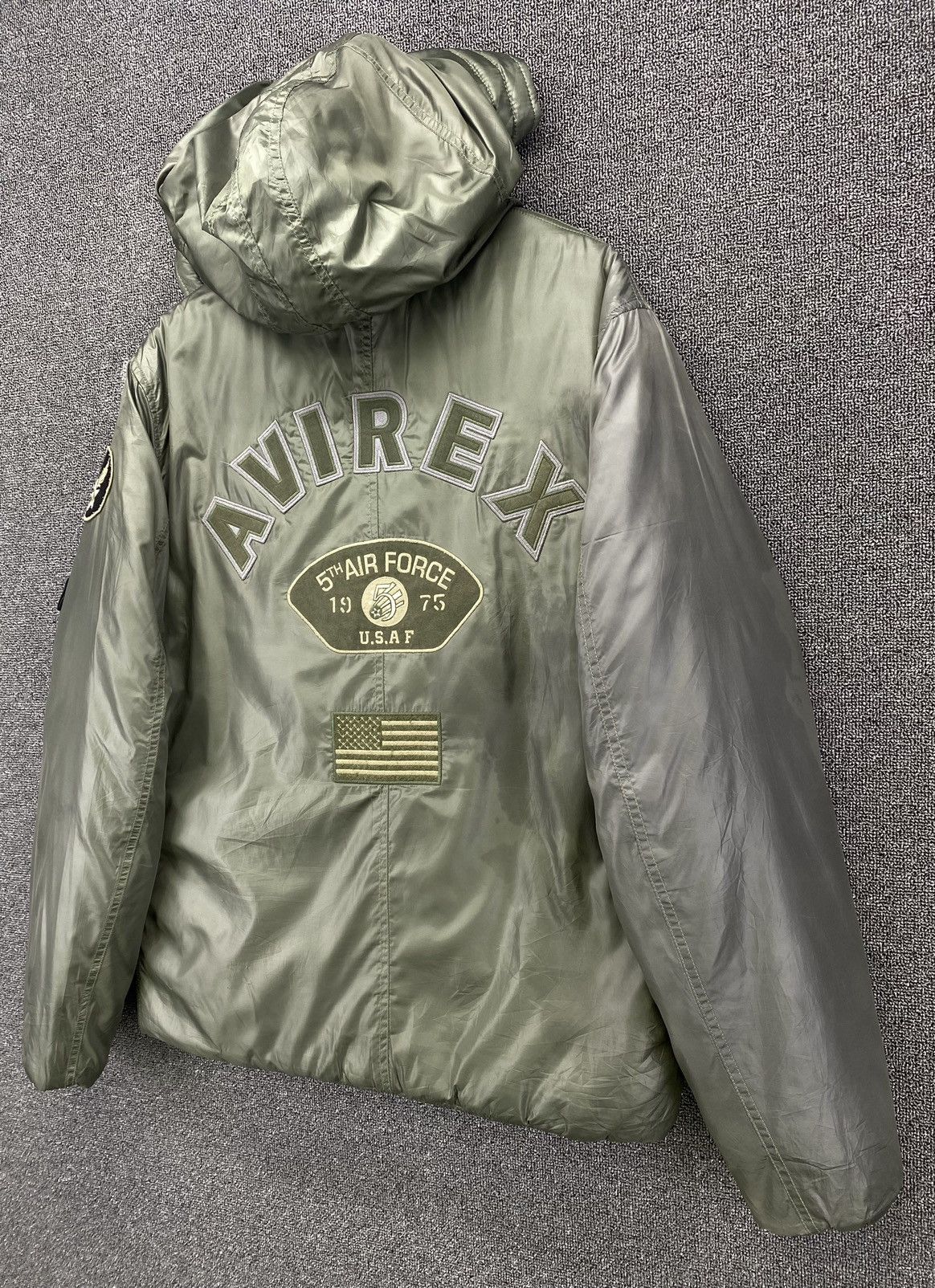 Avirex × Vintage Vintage Avirex Us Air Force Down Jacket Size US XL / EU 56 / 4 - 4 Thumbnail
