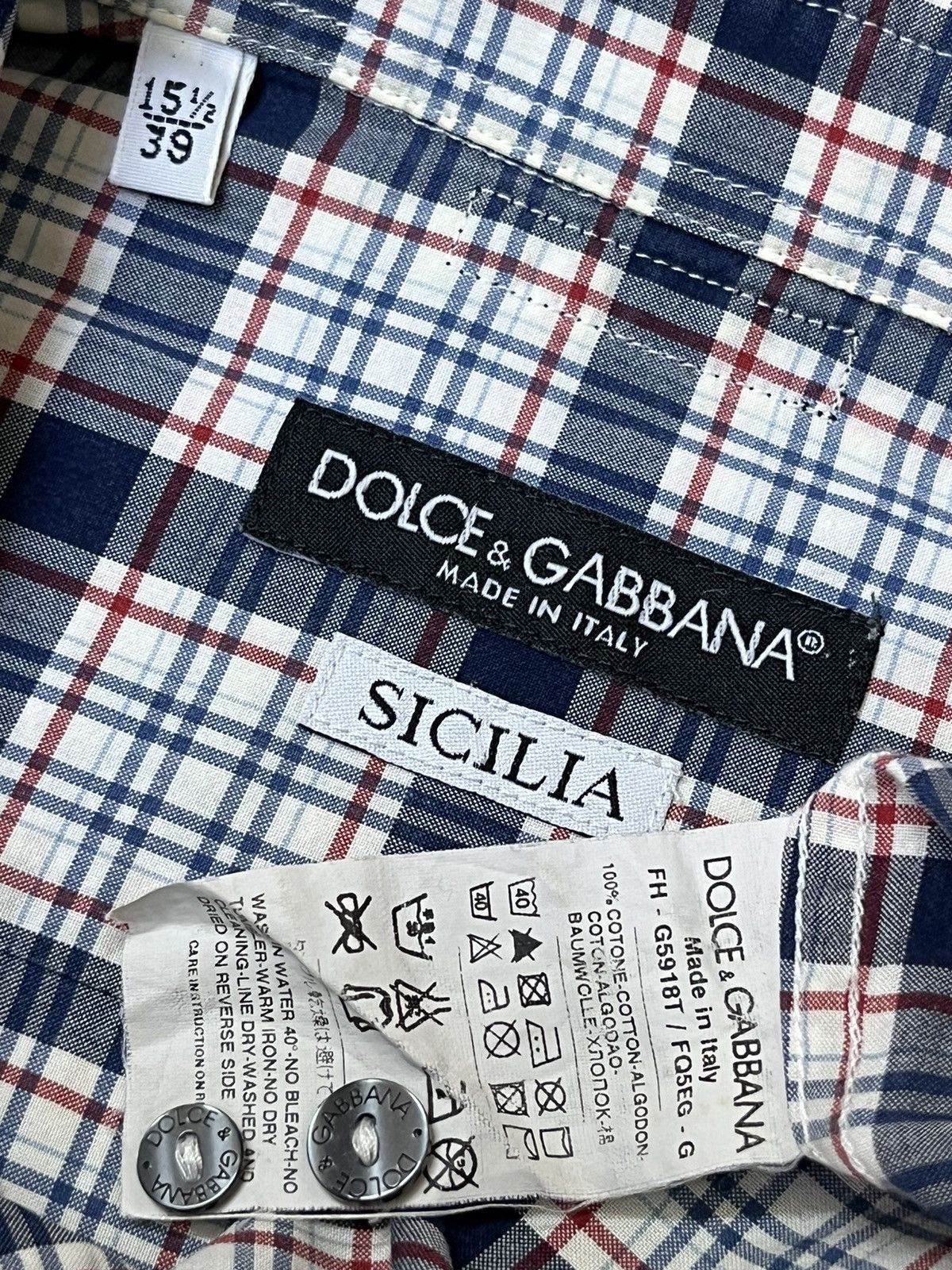 Dolce & Gabbana NICE💥💥DOLCE & GABBANA SICILIA BUTTON UPS SHIRT Size US M / EU 48-50 / 2 - 11 Thumbnail
