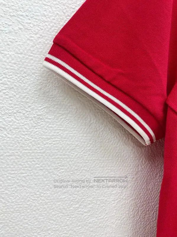 Prada Prada Red Short Sleeve Cotton Polo Shirt. Size US M / EU 48-50 / 2 - 4 Thumbnail