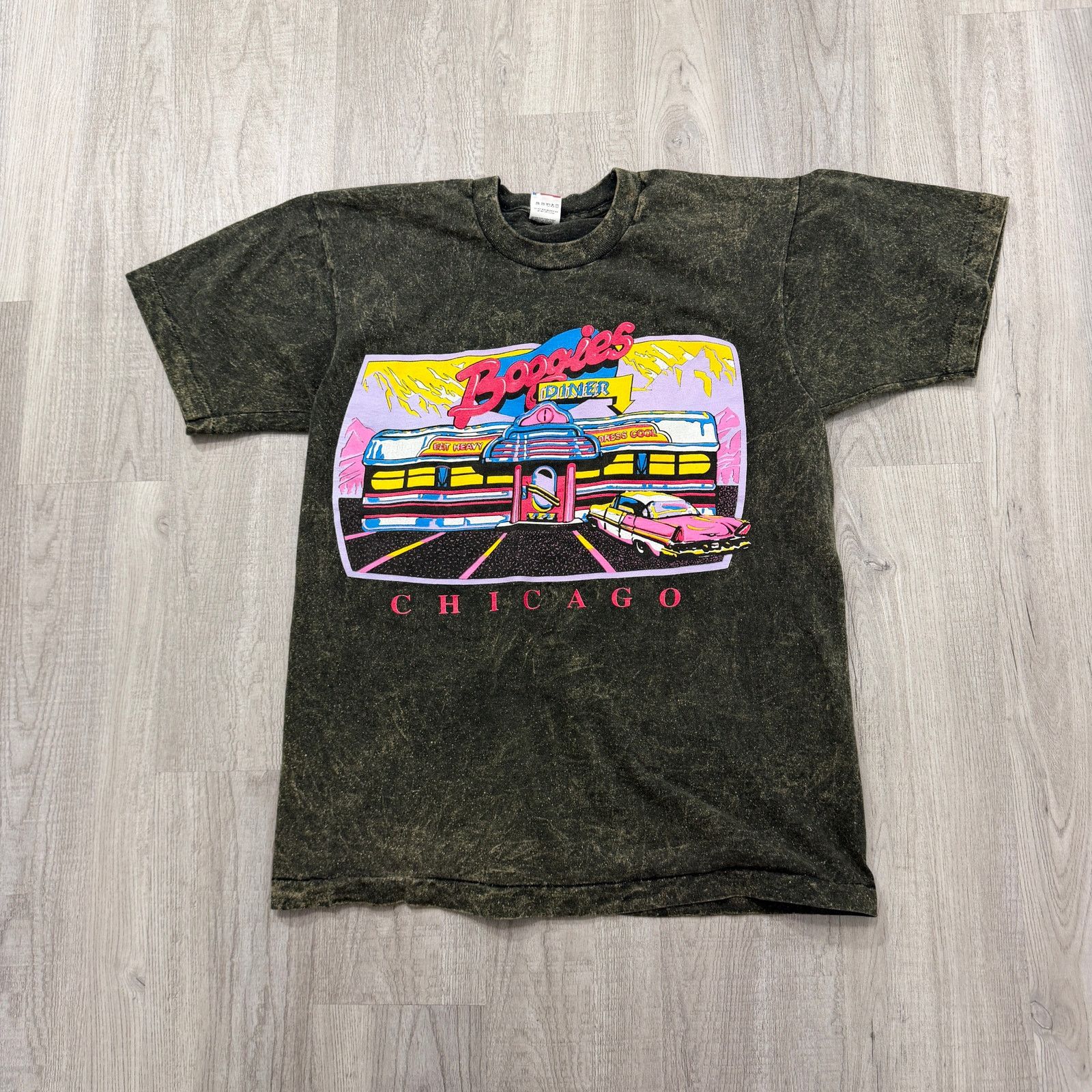 Vintage Vintage Boogies Diner Chicago Shirt Large Single Stitch 90s Size US L / EU 52-54 / 3 - 1 Thumbnail