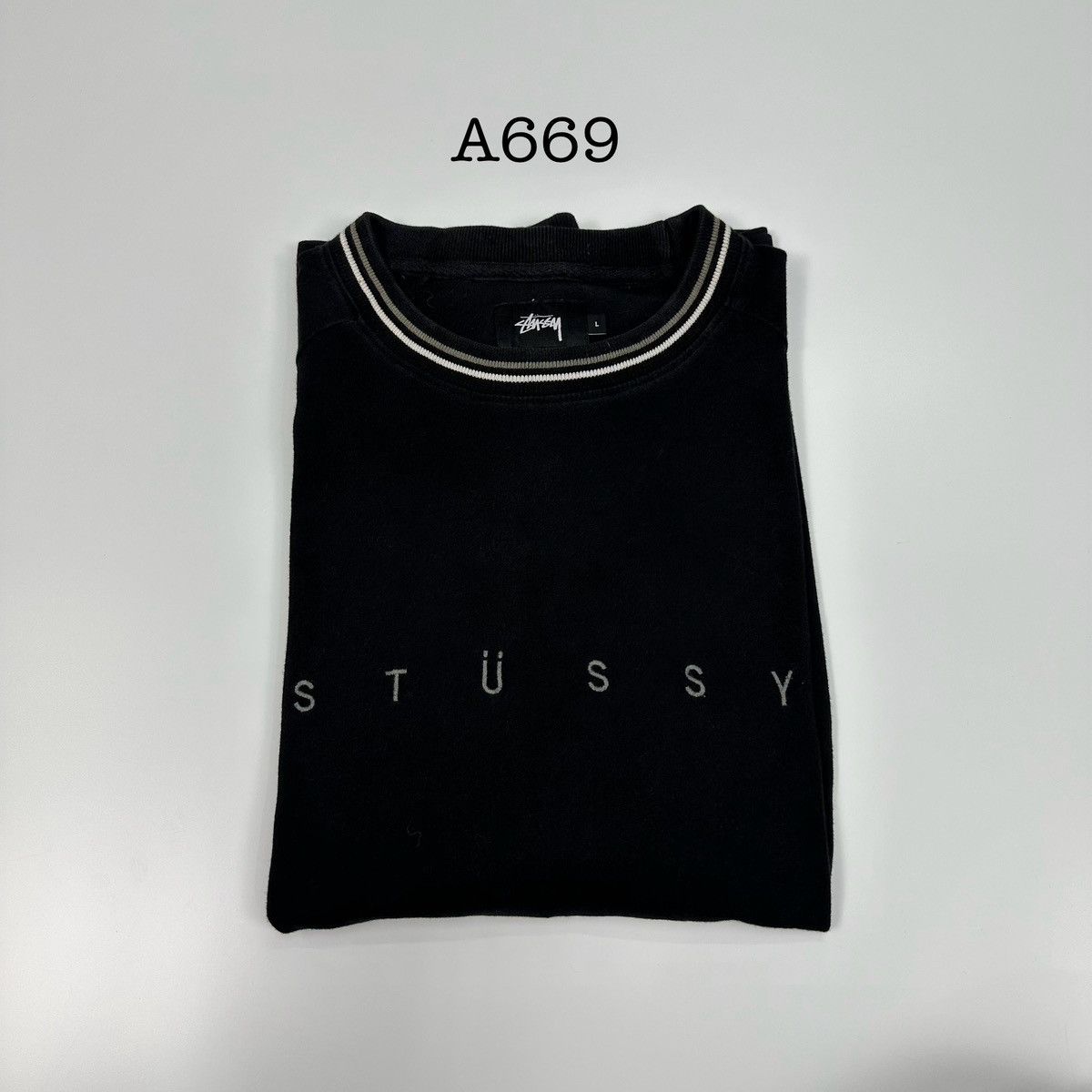 Stussy Stussy Long Sleeve Center Spellout Shirt A669 Size US M / EU 48-50 / 2 - 12 Thumbnail