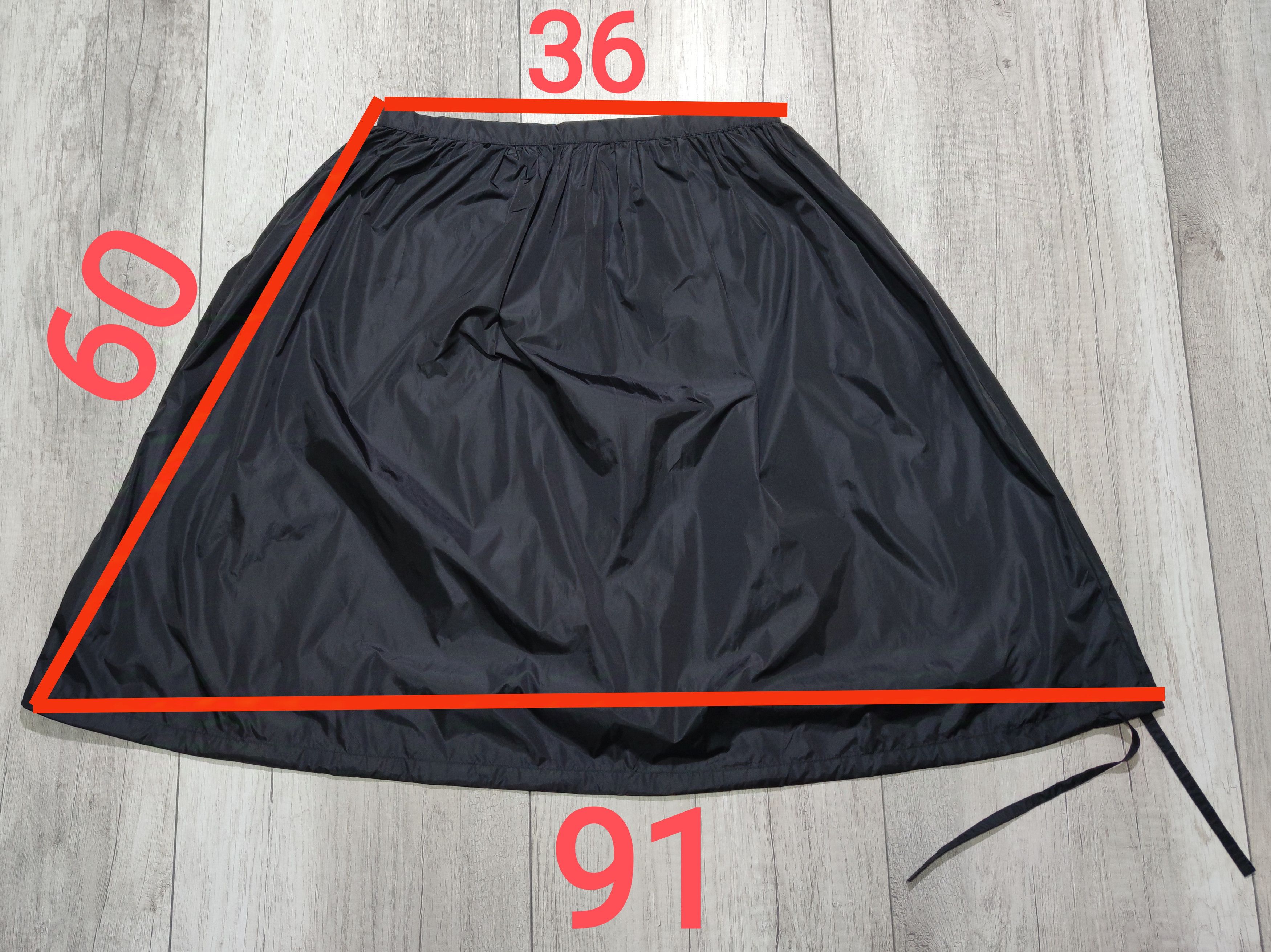 Prada Prada Nylon Black Midi Skirt Size 42 Size 28" / US 6 / IT 42 - 5 Thumbnail