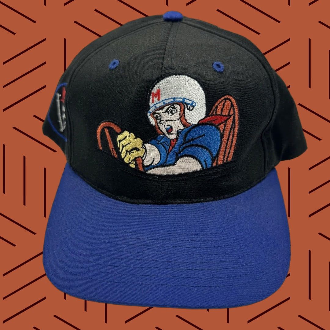 American Needle VINTAGE 1994 American Needle Speed Racer Cartoon Snapback Hat Men One Size Black Cotton 90s Retro Size ONE SIZE - 1 Thumbnail
