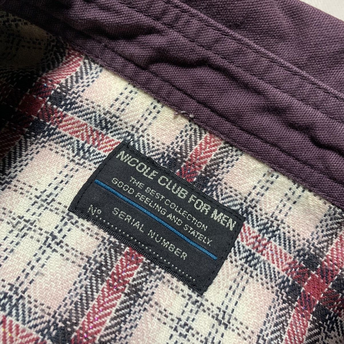 Japanese Brand Western Style Vtg Nicole Club For Men Plaid Flannel Shirt Size US M / EU 48-50 / 2 - 3 Thumbnail