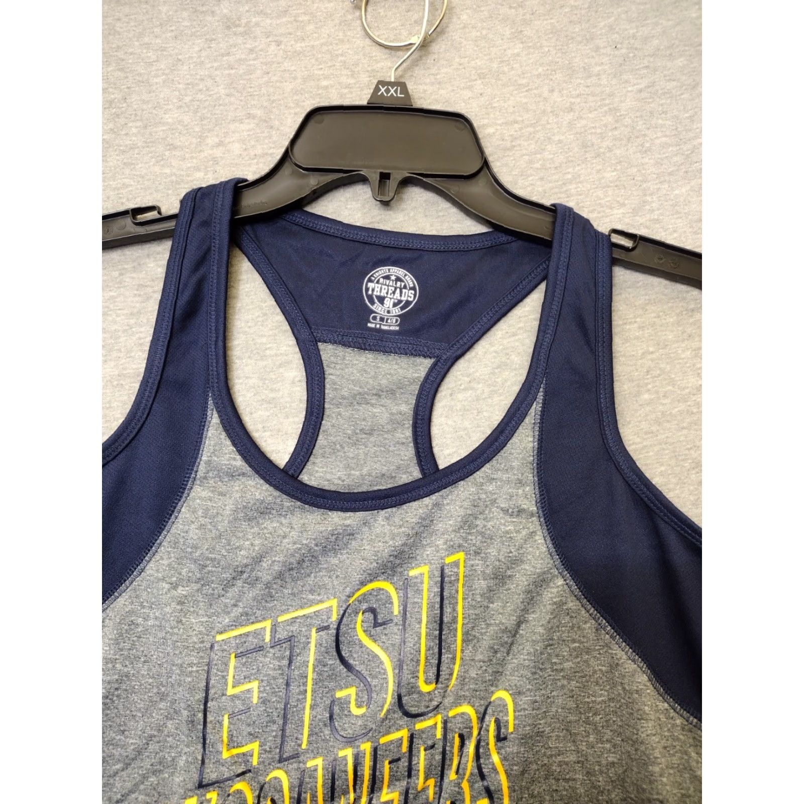 Vintage Rivalry Thread ETSU Buccaneers Raceback Tank Top Blue / Grey S Size S / US 4 / IT 40 - 3 Thumbnail