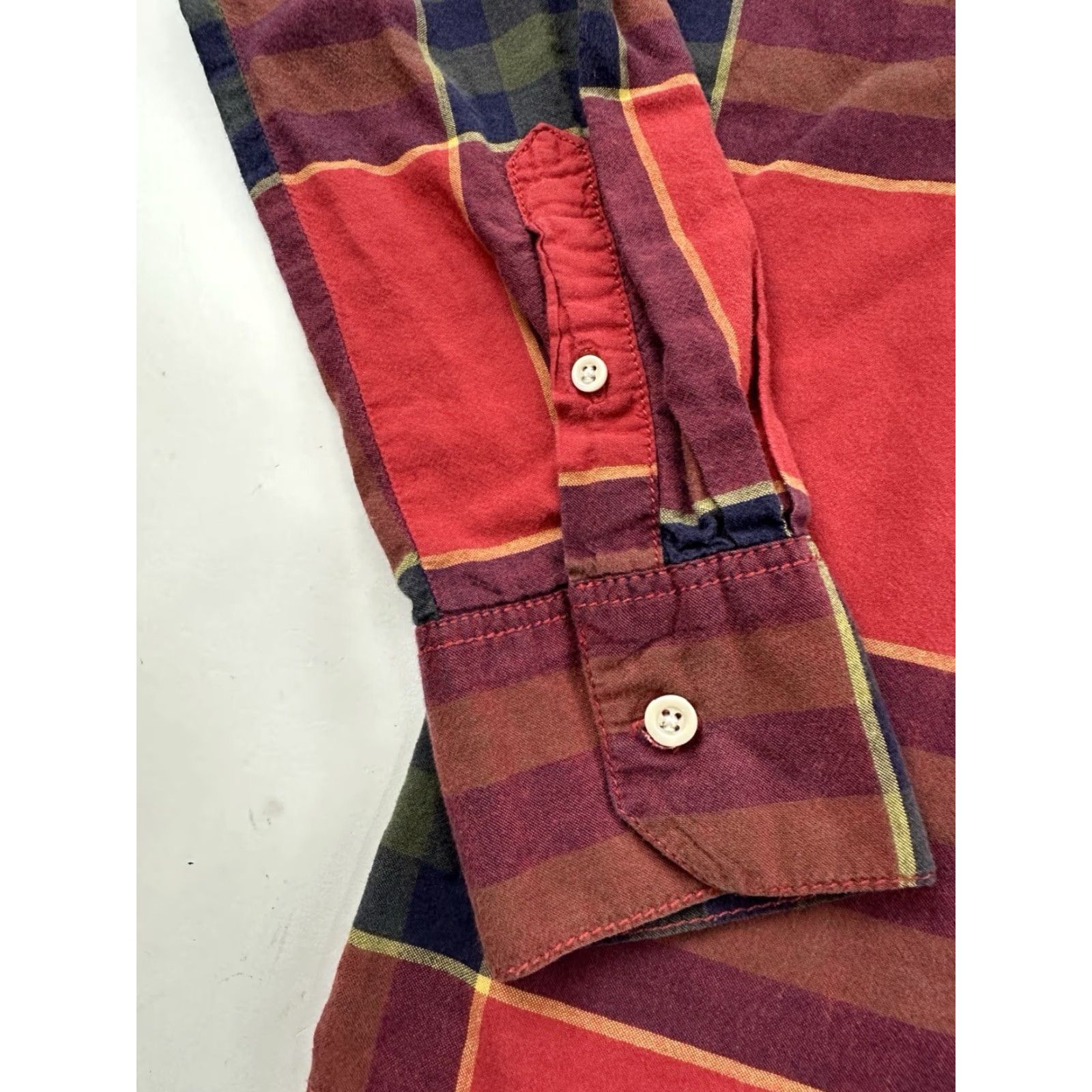 Denime Life After Denim Shirt Mens XL Red Plaid Long Sleeve Button-Up Cotton Casual Size US XL / EU 56 / 4 - 3 Thumbnail