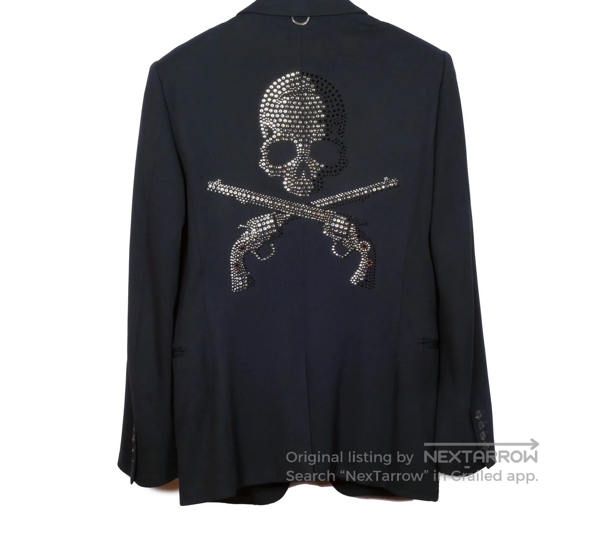 Mastermind Japan Black Skull & Cross Guns Crystal-Embellished Blazer. Size US M / EU 48-50 / 2 - 1 Thumbnail